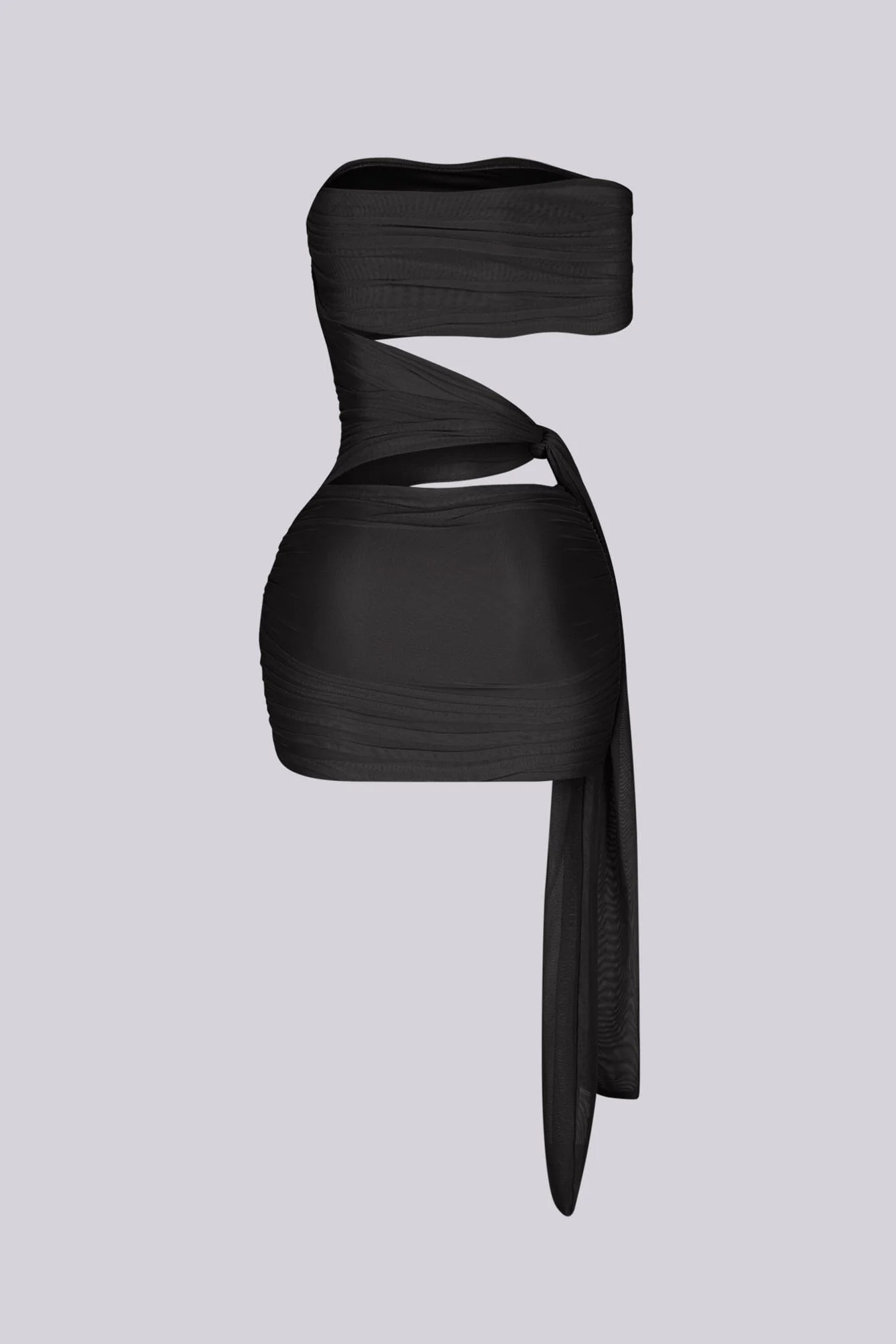 Isolde Mesh Cutout Mini Dress - Image 12