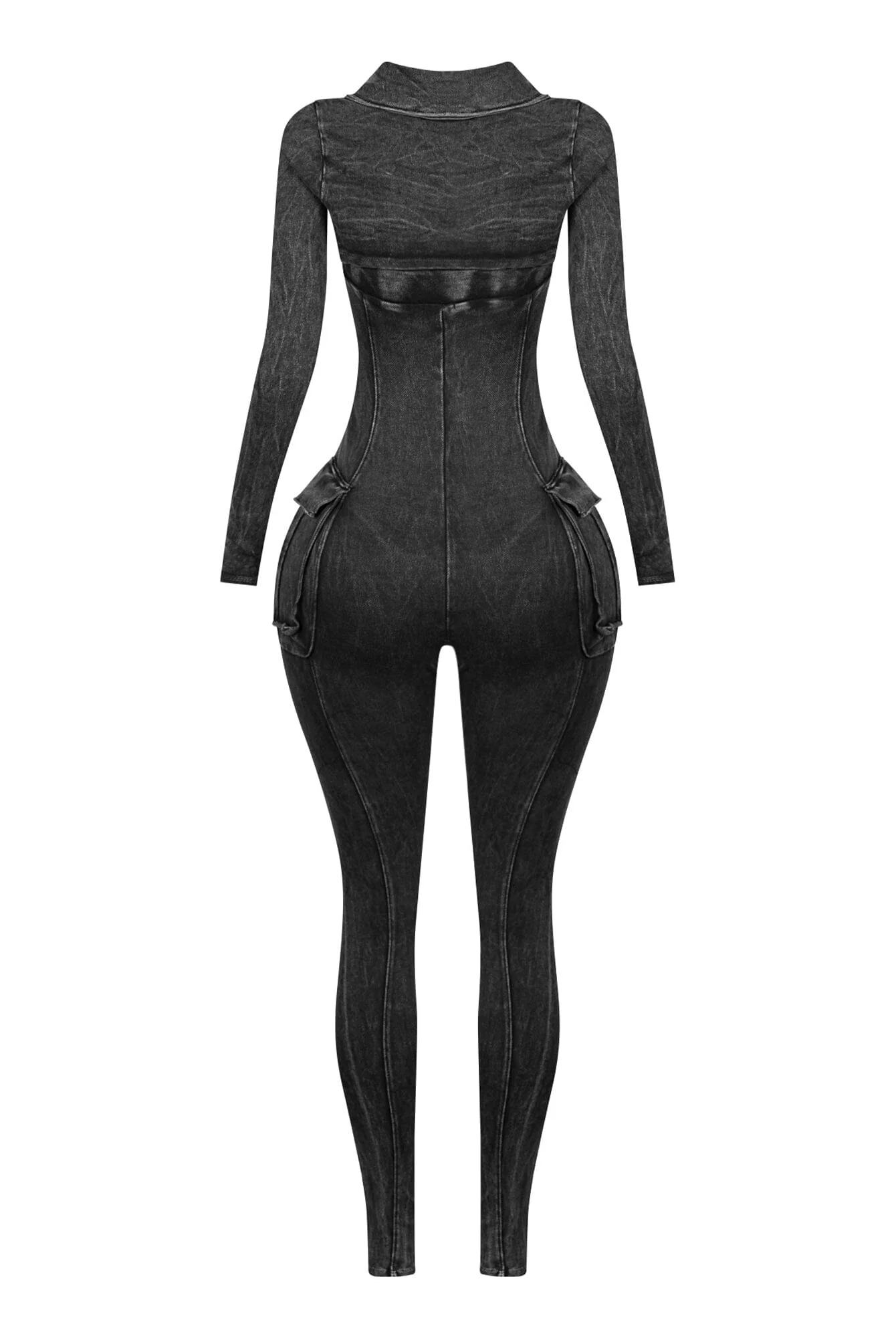 Jennie Mineral Washed Jumpsuit With Cardigan - Image 6