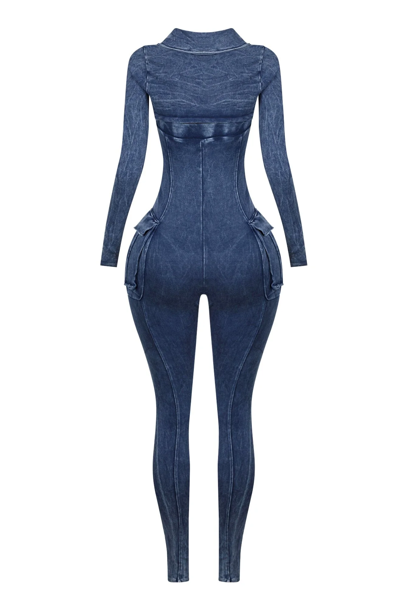 Jennie Mineral Washed Jumpsuit With Cardigan - Image 7