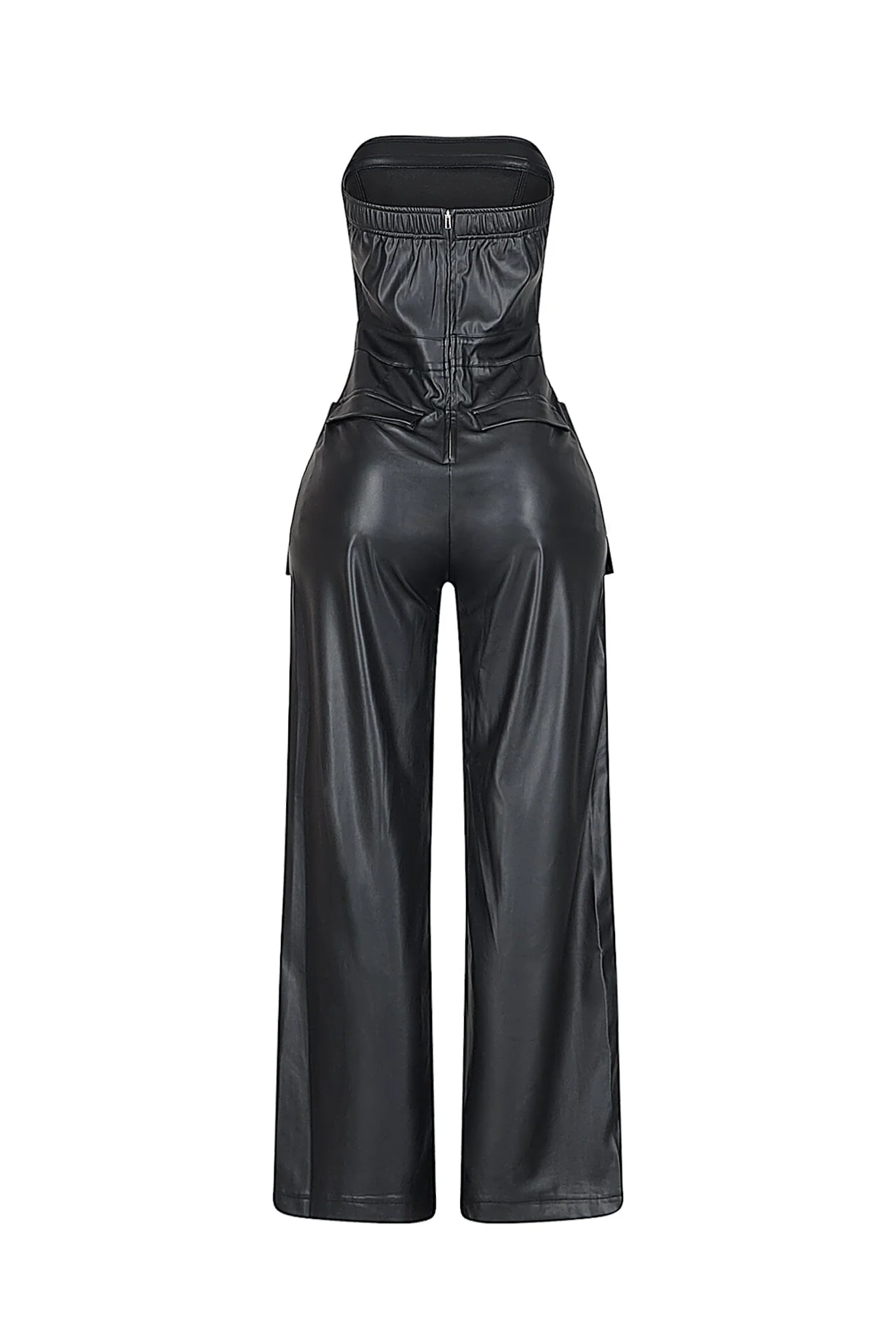 Jessamine PU Tube Cargo Jumpsuit - Image 5