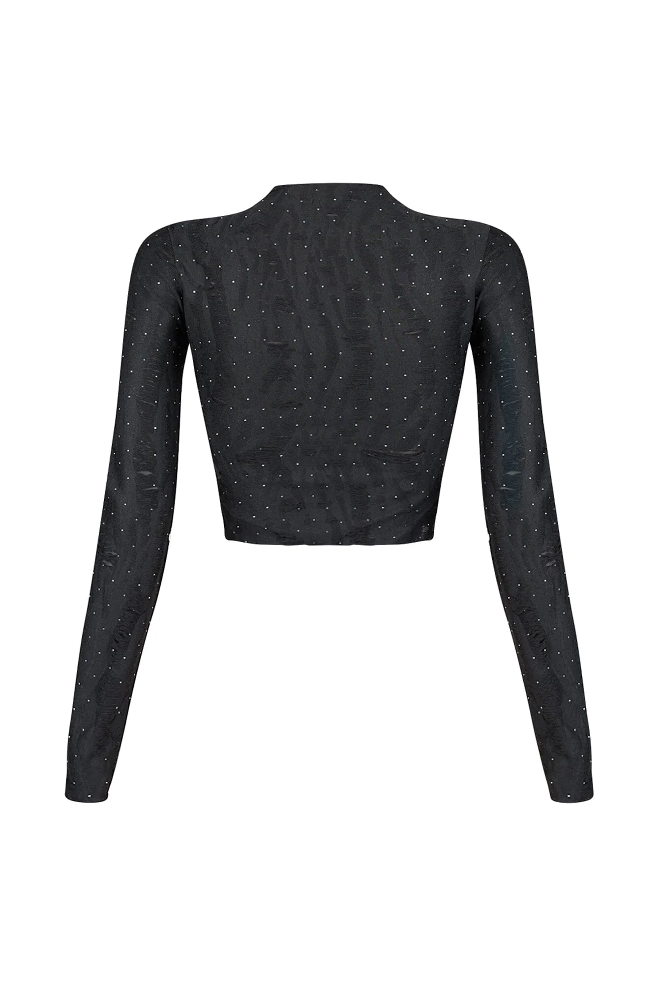 Jordyn Grunge Textured Rhinestone Top - Image 6