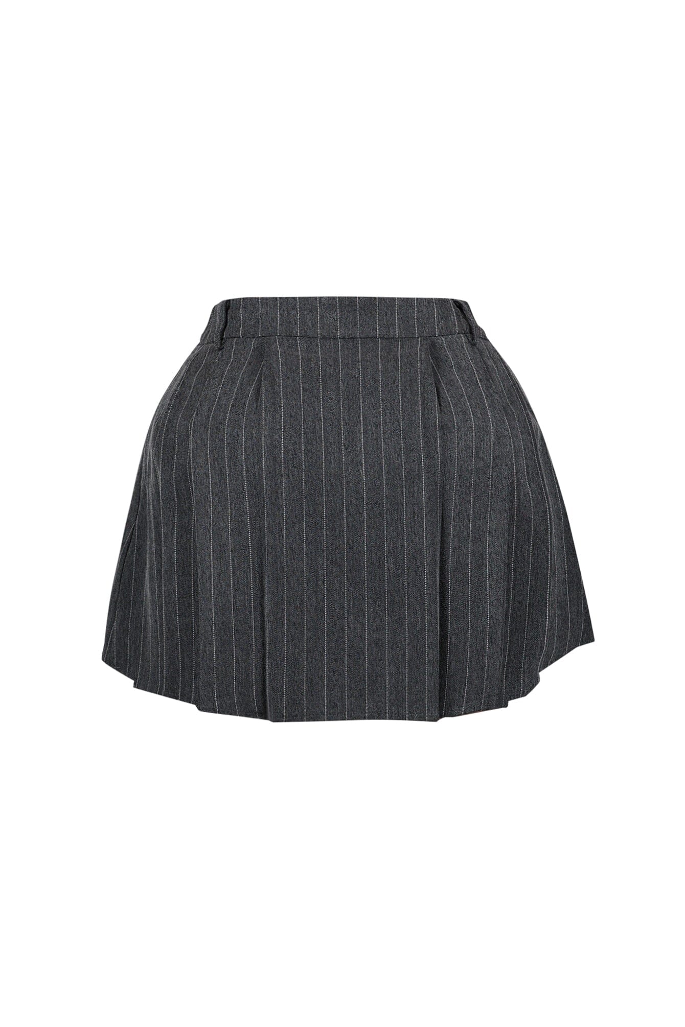 Kamali Pin Stripe Woven Tailored Mini Skirt - Image 4