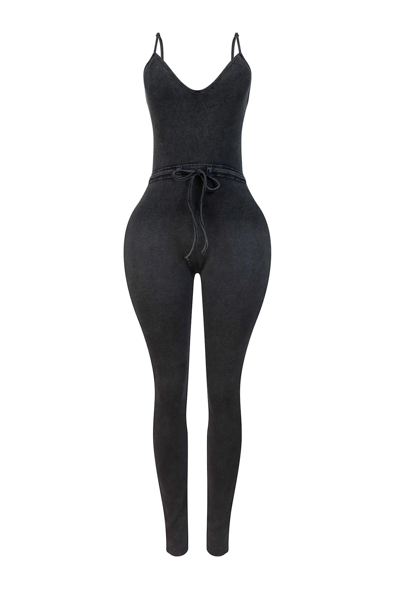 Kiera Mineral Washed Waist Tie Jumpsuit - Image 3