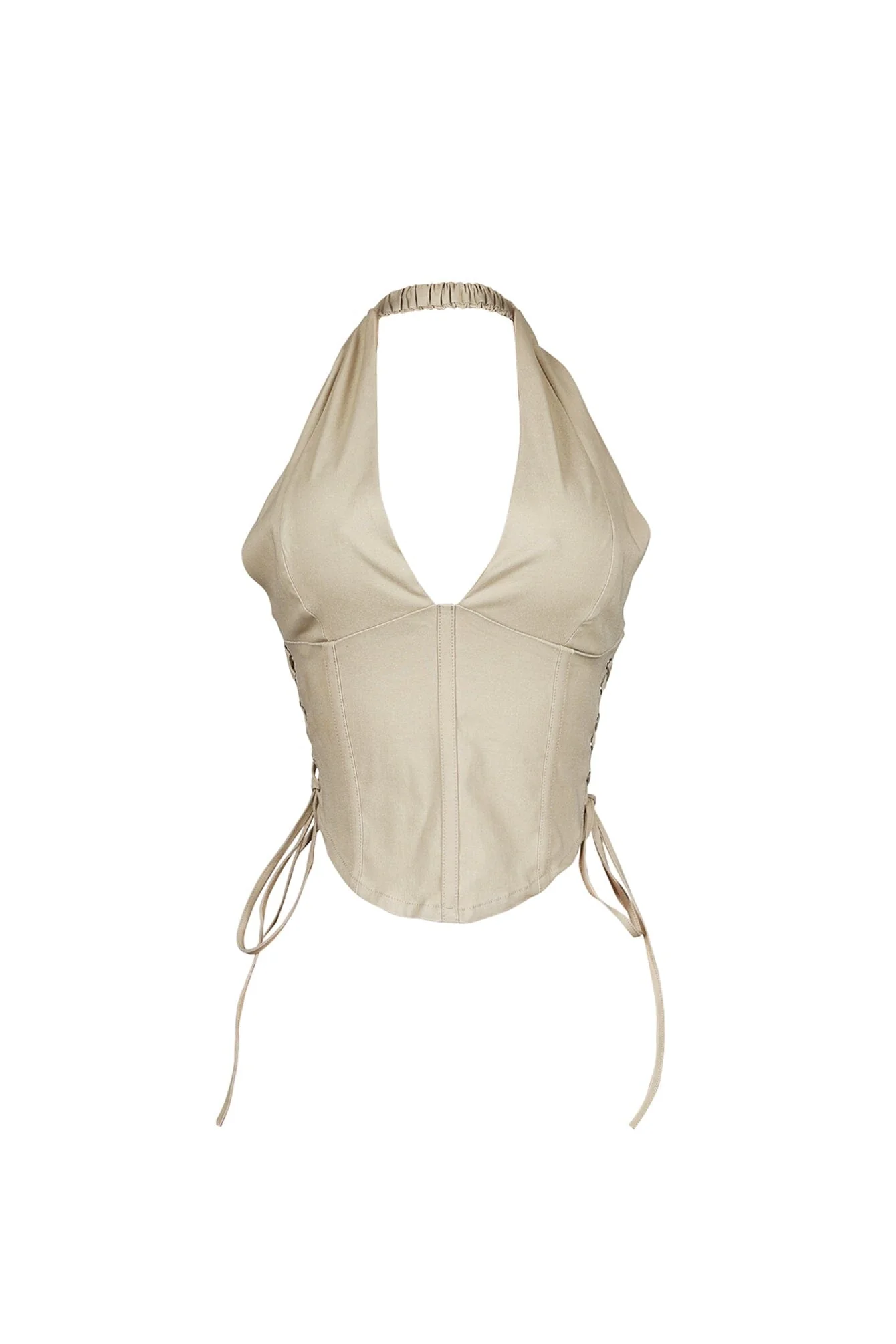 Kona Poplin Corset Halter Top - Image 4