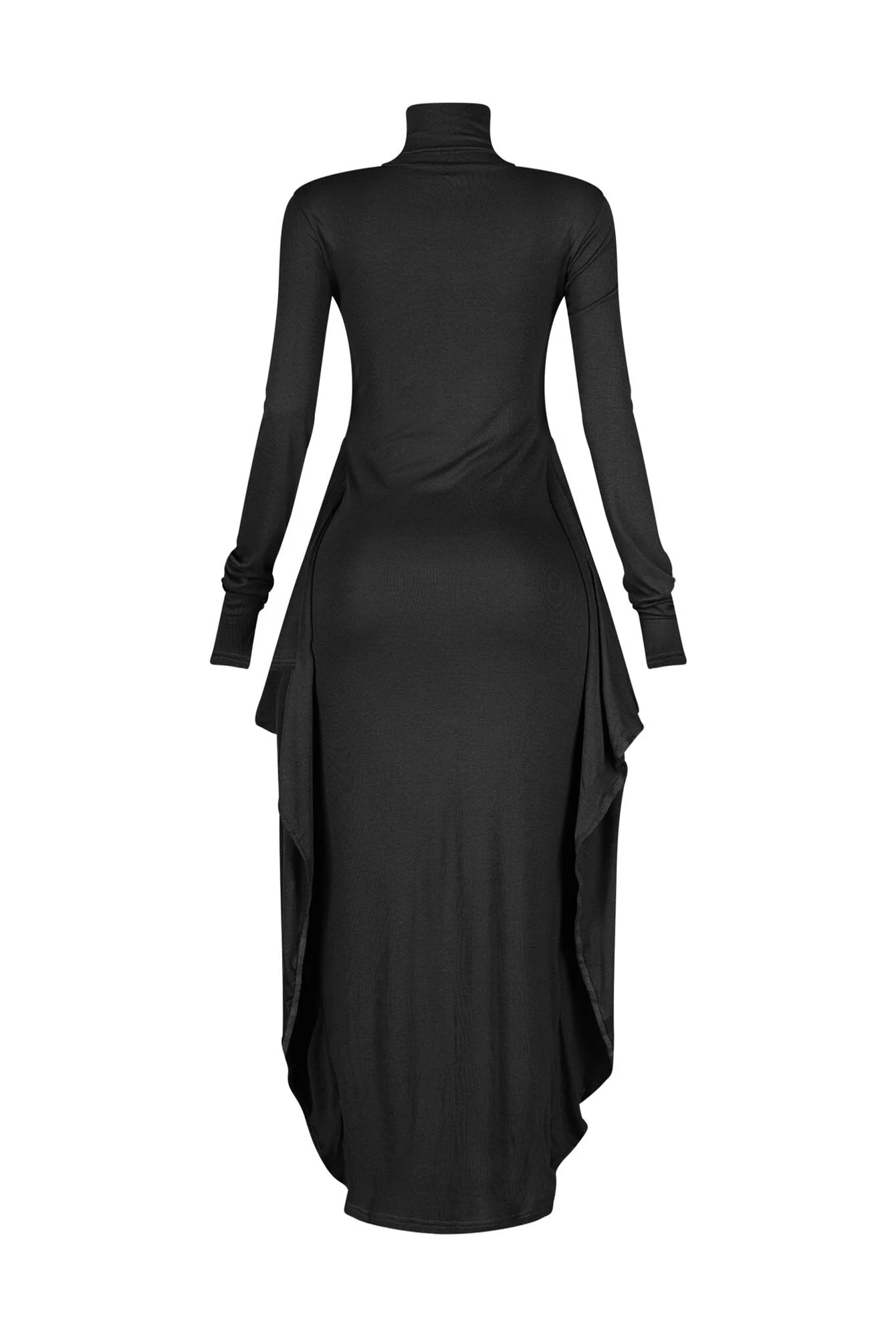 Lazy Noon Thumbhole Mock Neck Maxi Dress - Image 14