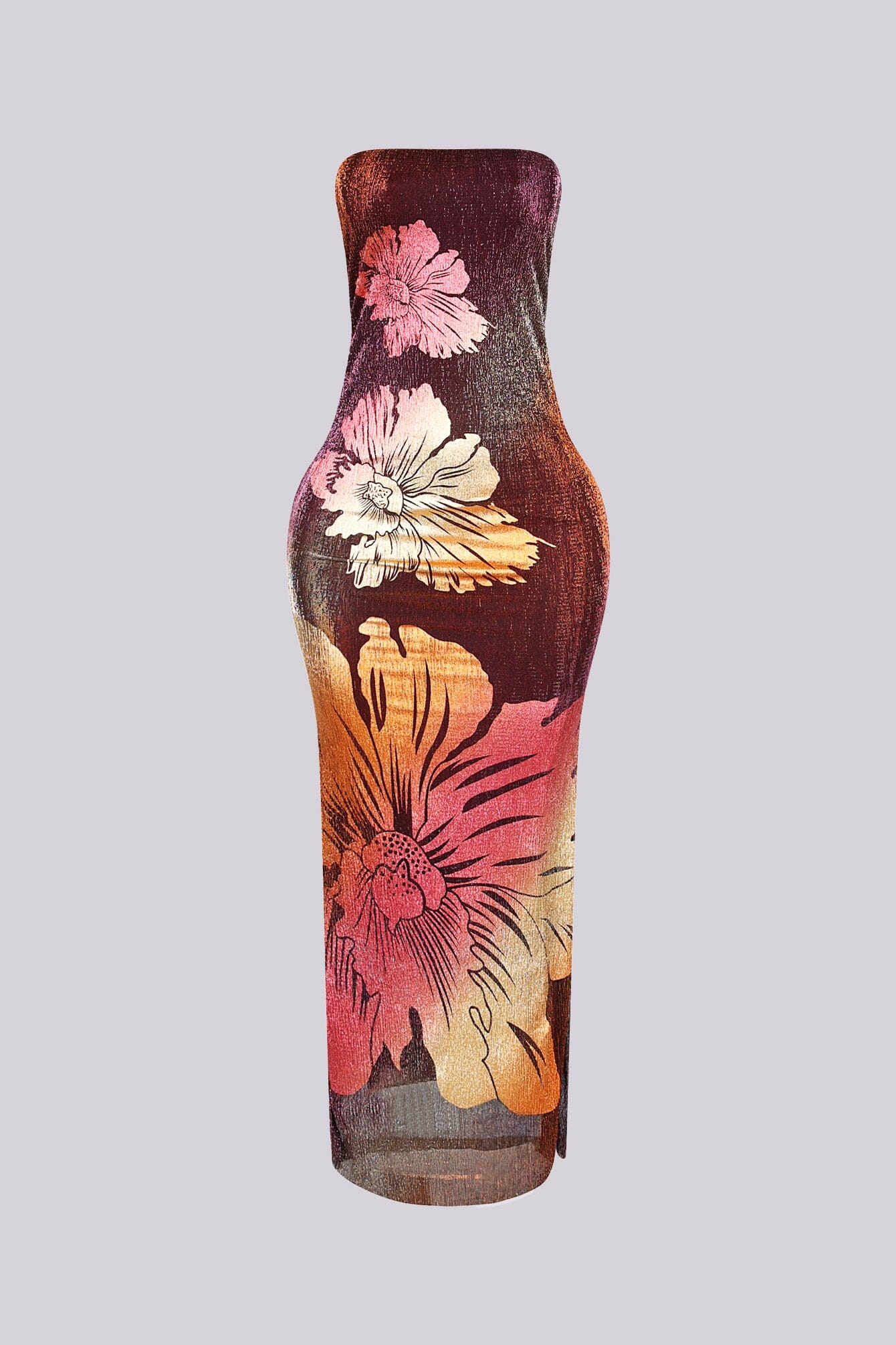 Leanna Metallic Floral Maxi Dress - Image 3