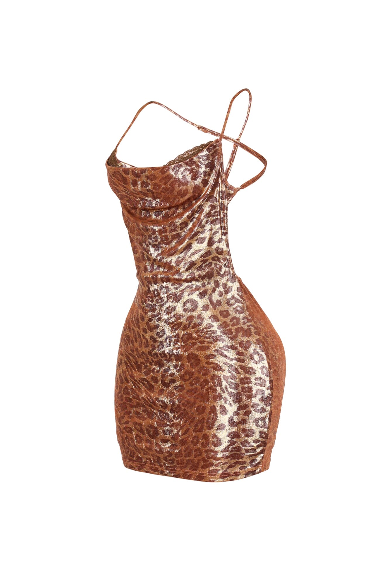 Liora Leopard Foil Mini Dress - Image 5