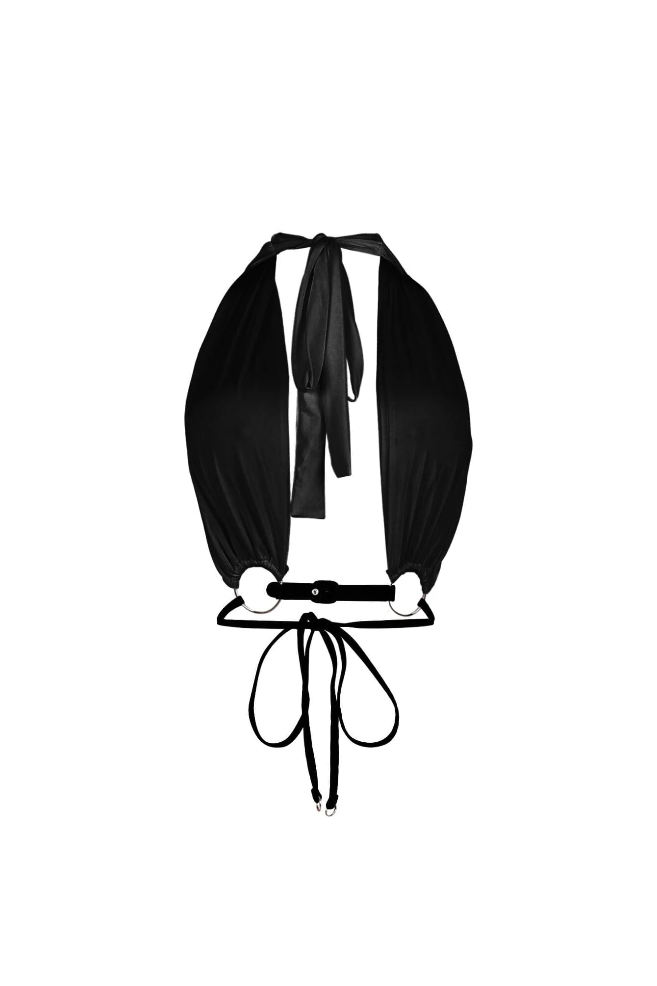 Locked in Leather Strap Halter Top - Image 9