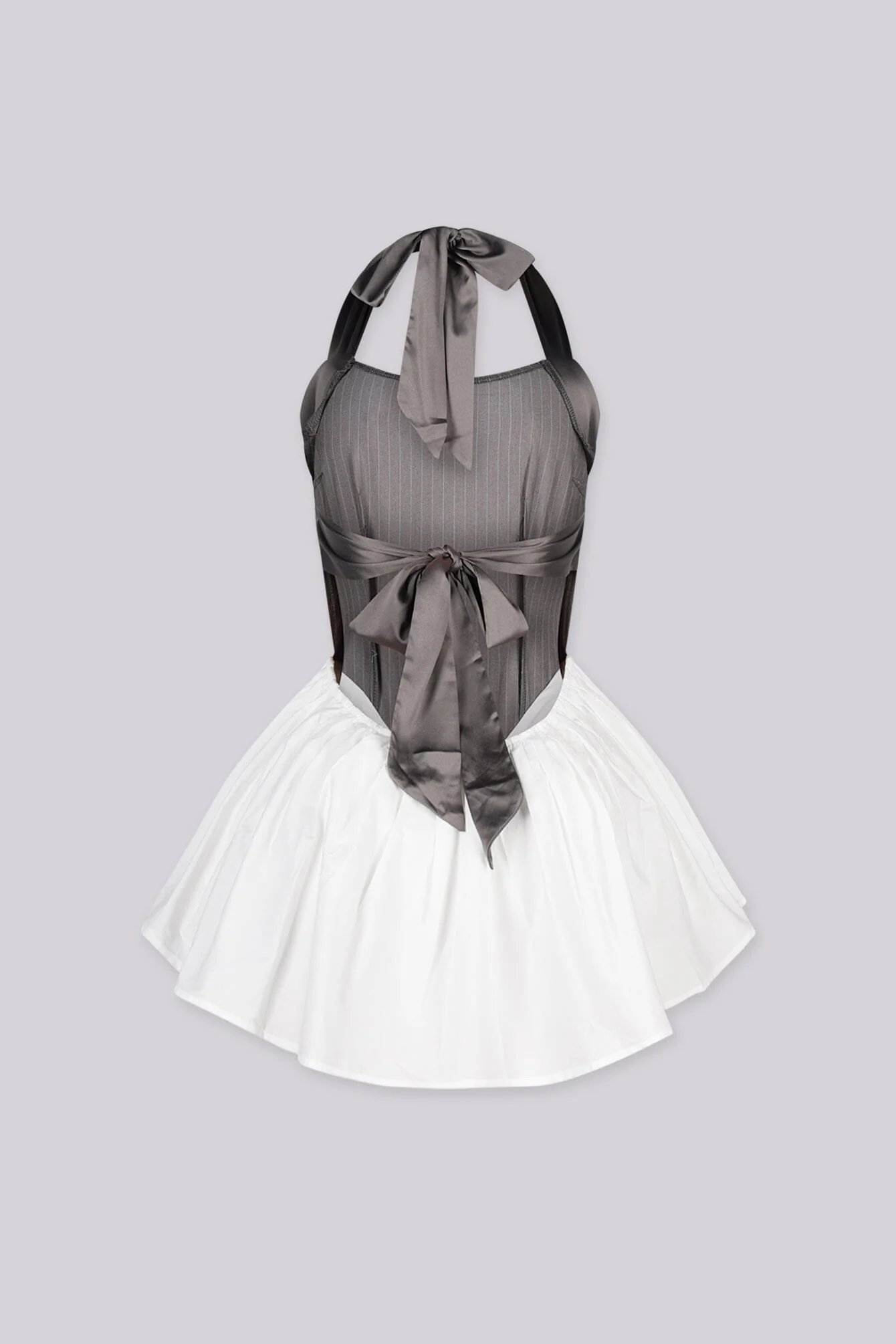 Madison Pinstripe Mini Dress - Image 2
