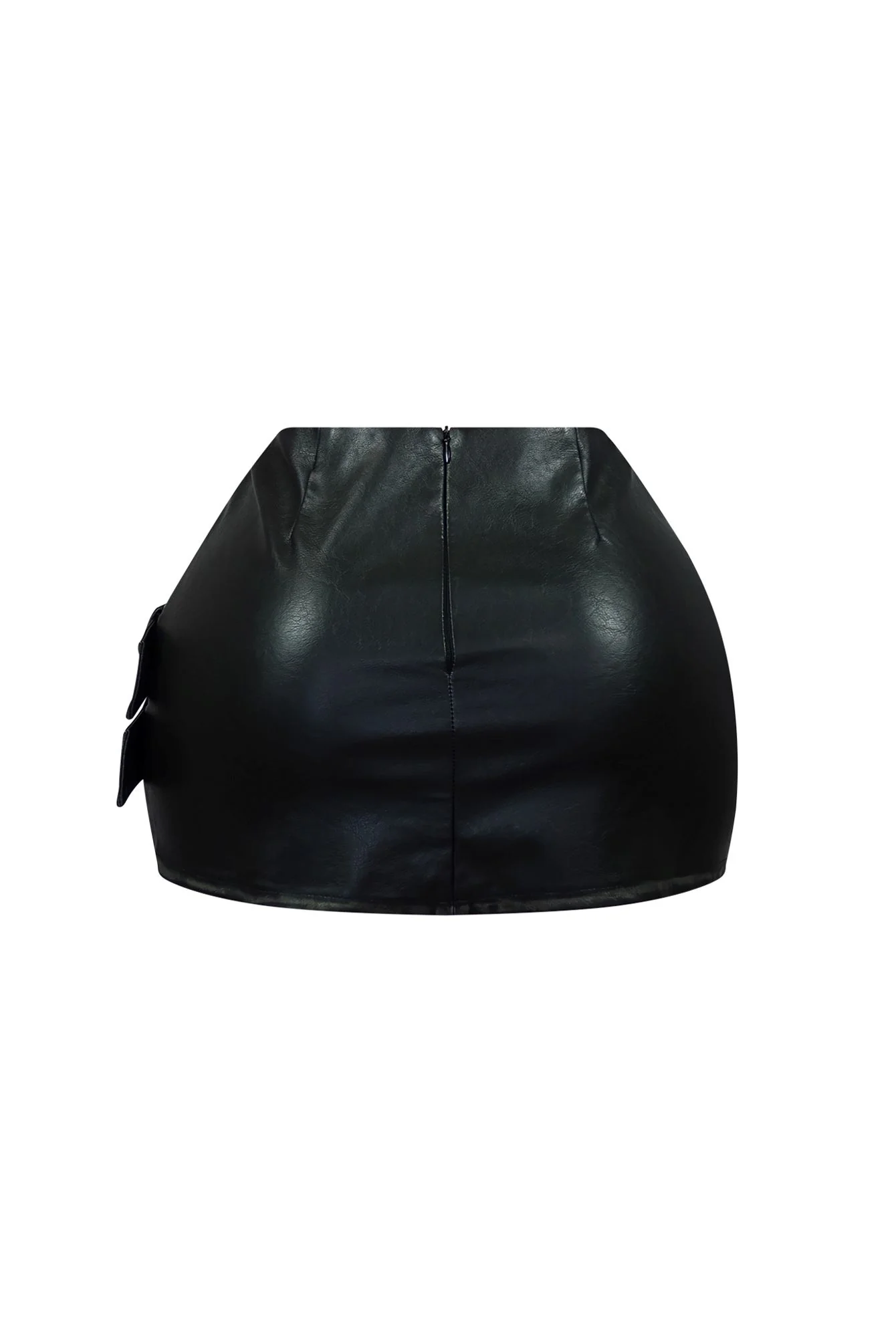 Malena Faux Leather Mini Skirt - Image 5