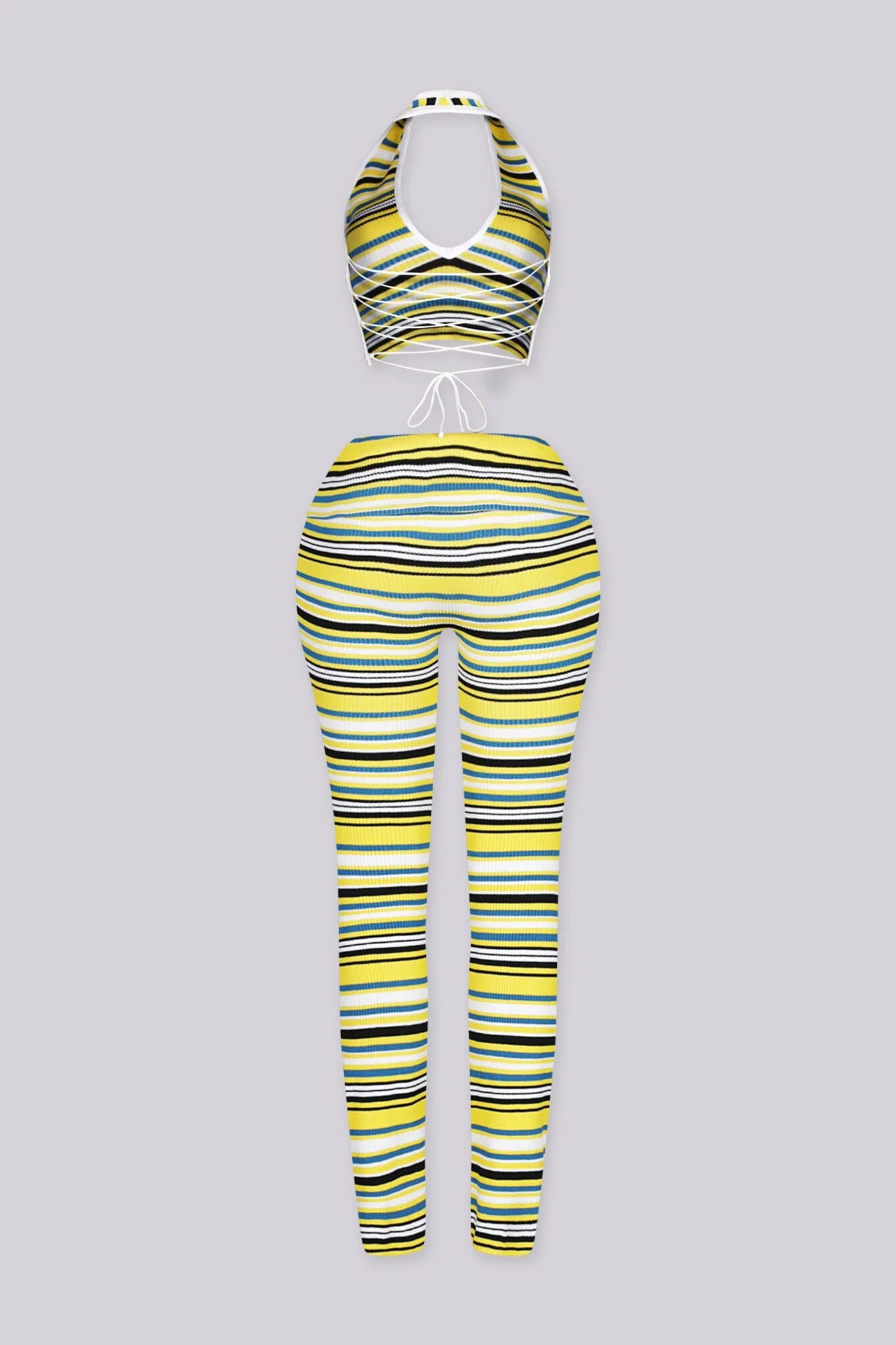 Malibu Stripe Knit Top & Pants SET - Image 9