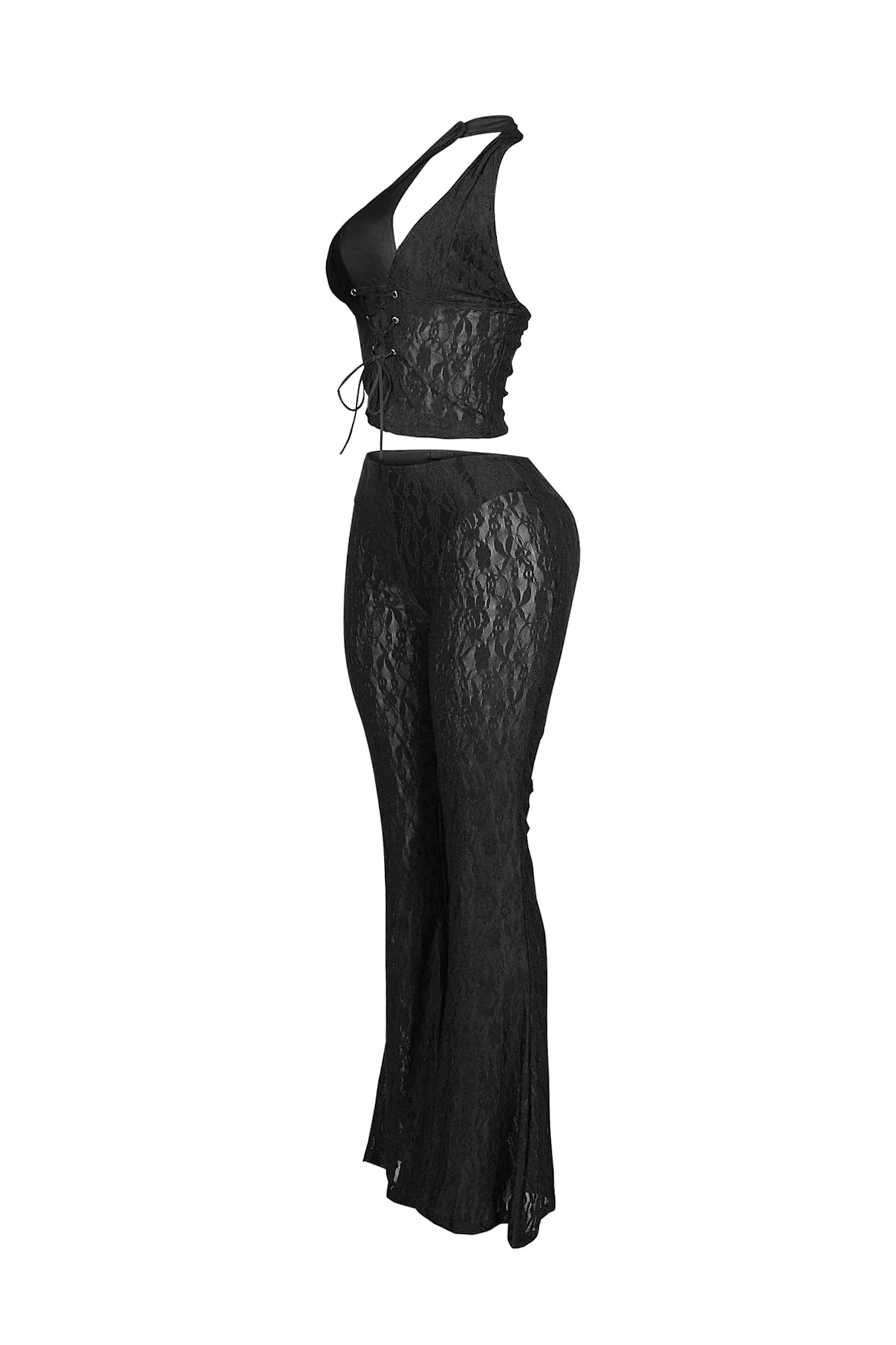 Marcelle Lace Halter Top & Pants SET - Image 5