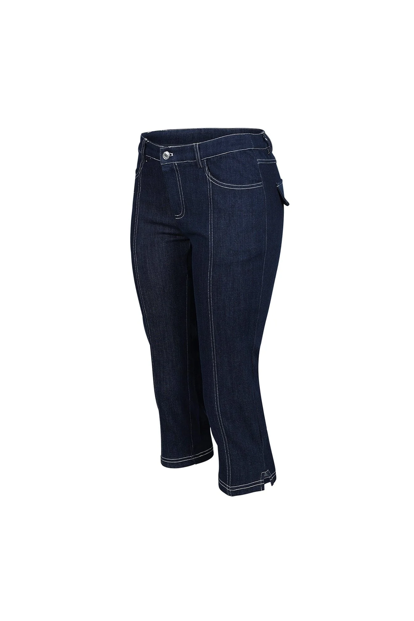 Meems Dusk Denim Capri Pants - Image 4