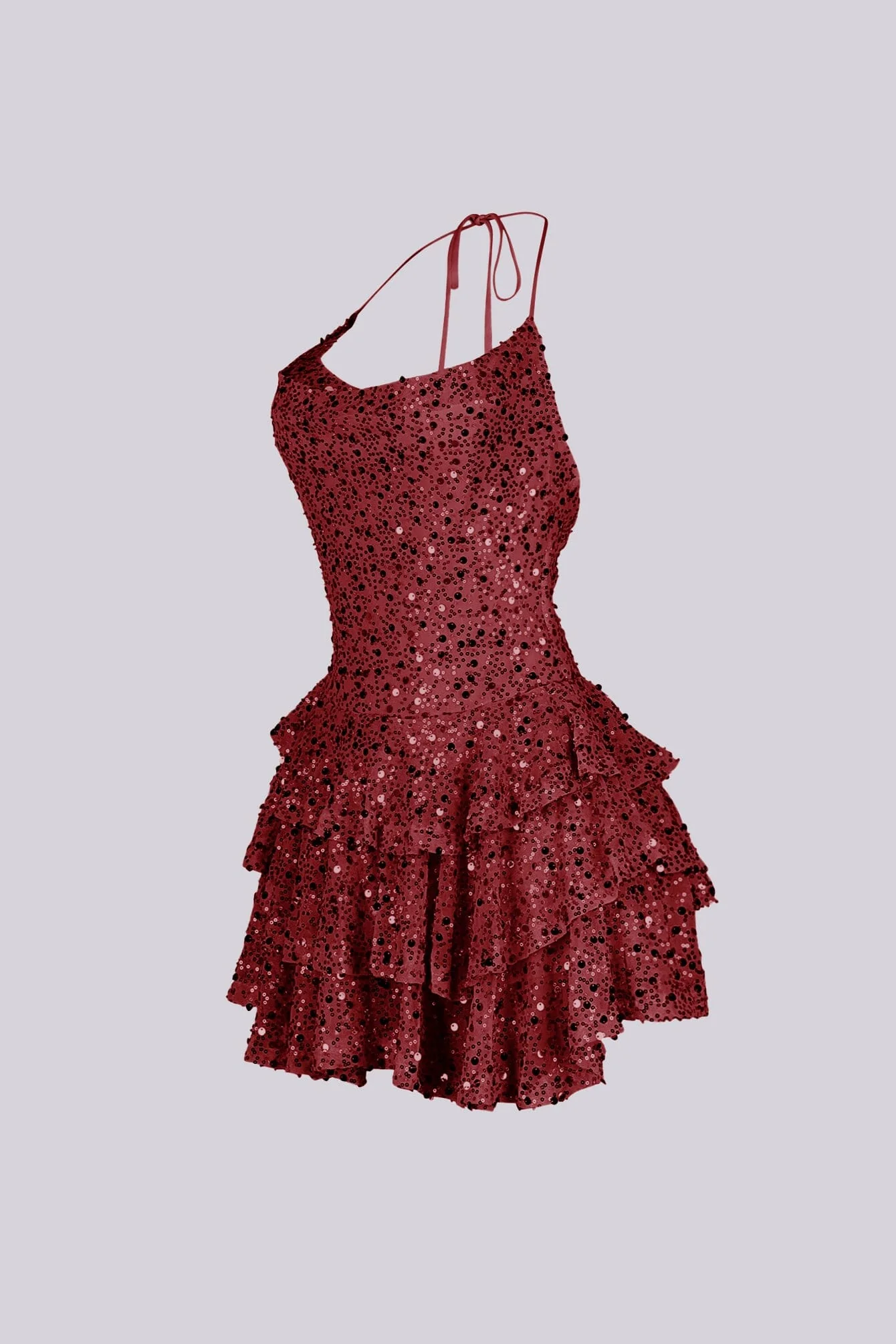 Merinda Sequin Halter Mini Dress - Image 7