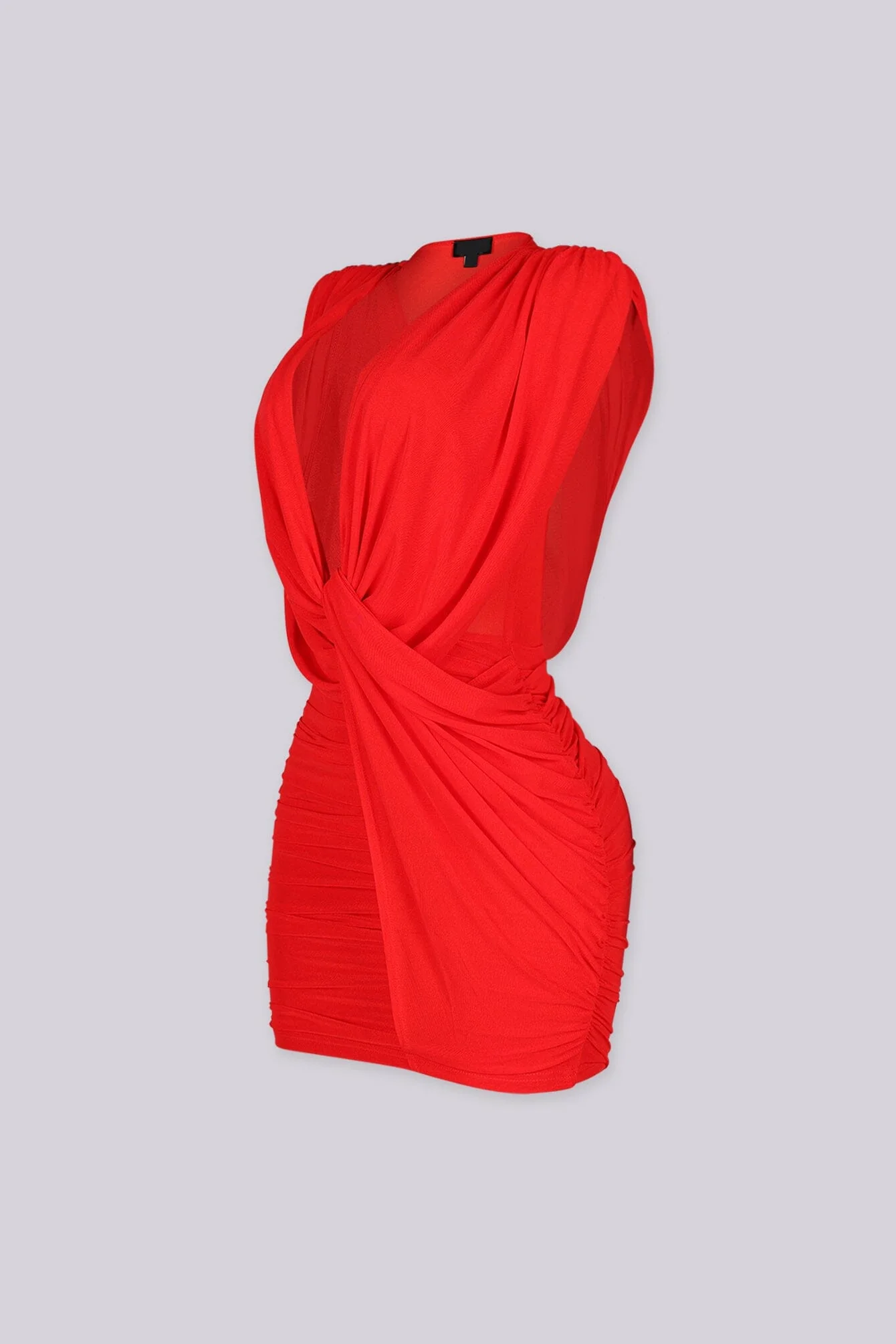 Merlot Deep Rouge Midi Dress - Image 10