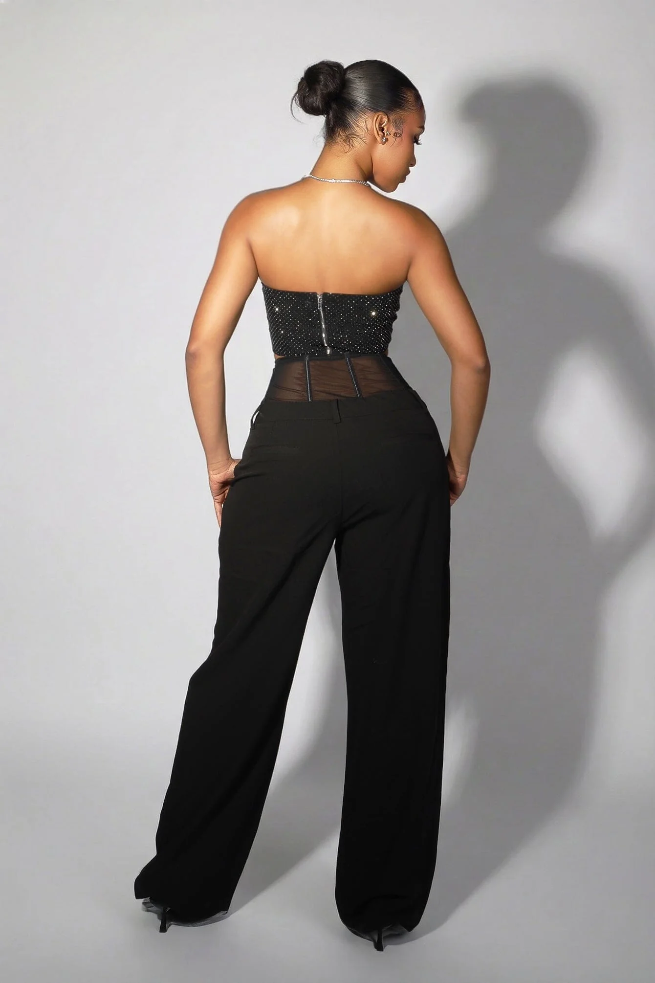 Milan Allure Mesh Corset Trousers - Image 2