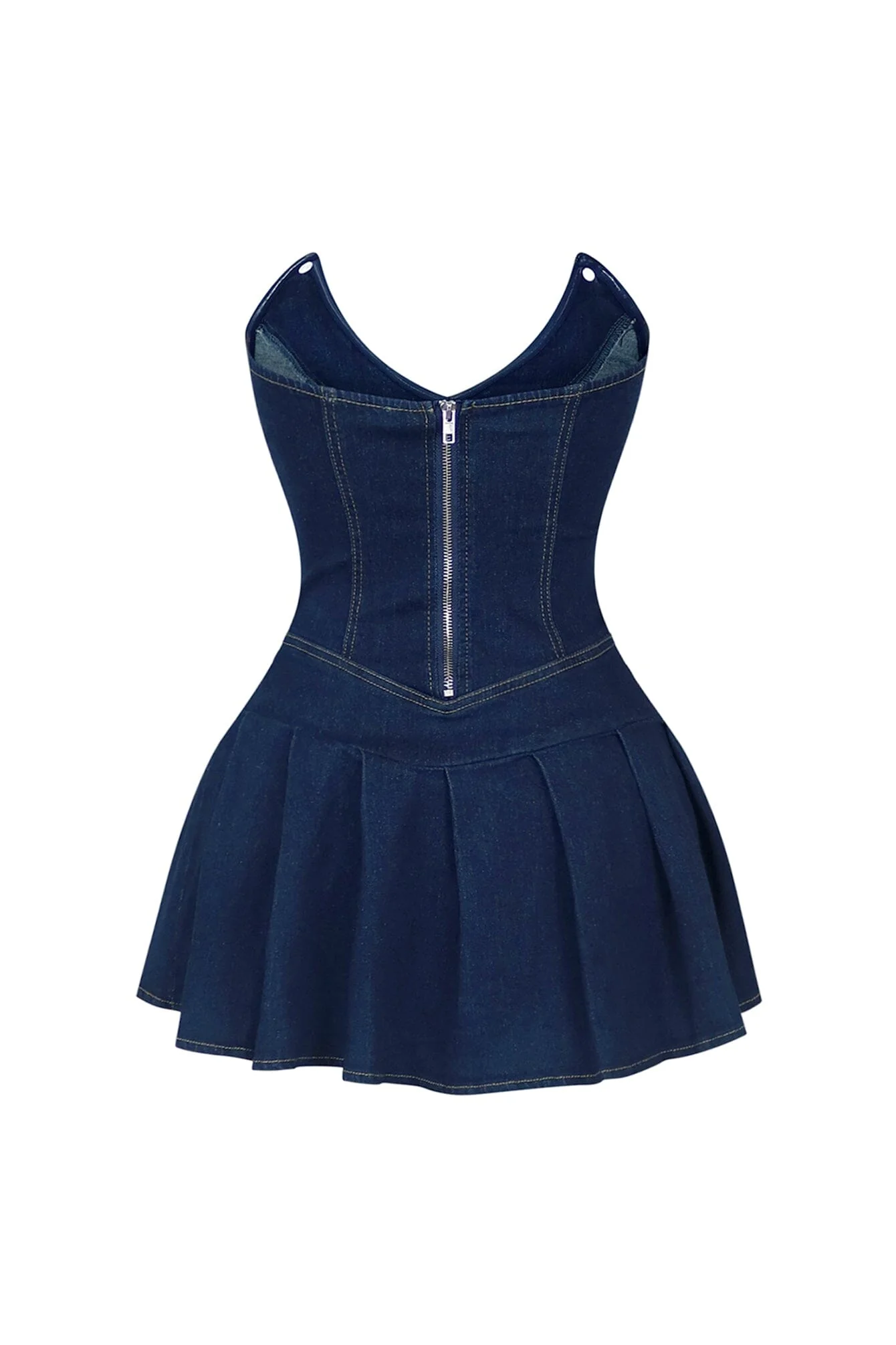 Miss Sweetheart Denim Micro Dress - Image 9