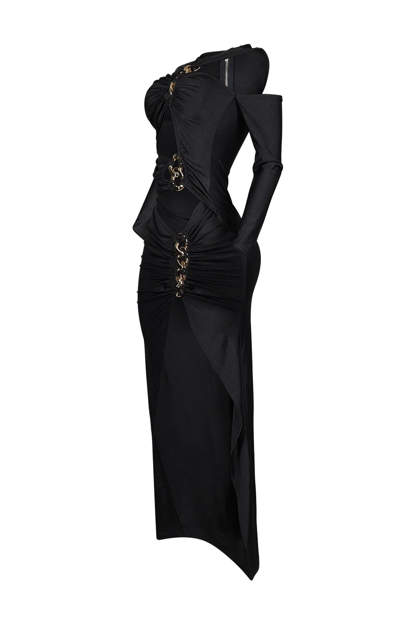 Montana Nylon Metal Chain Maxi Dress - Image 4