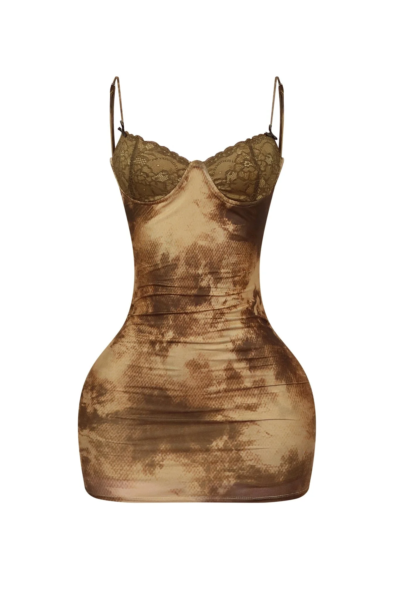 Mula Print Mesh Underwire Bustier Mini Dress - Image 6