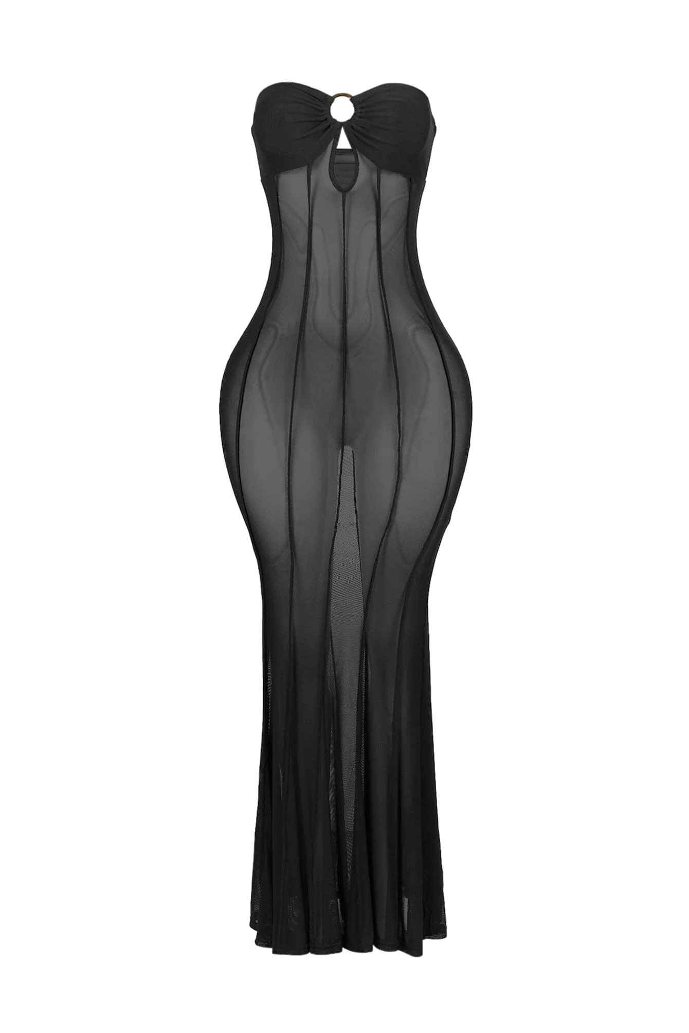 Naiara Seam Flare Mermaid Tube Dress - Image 3