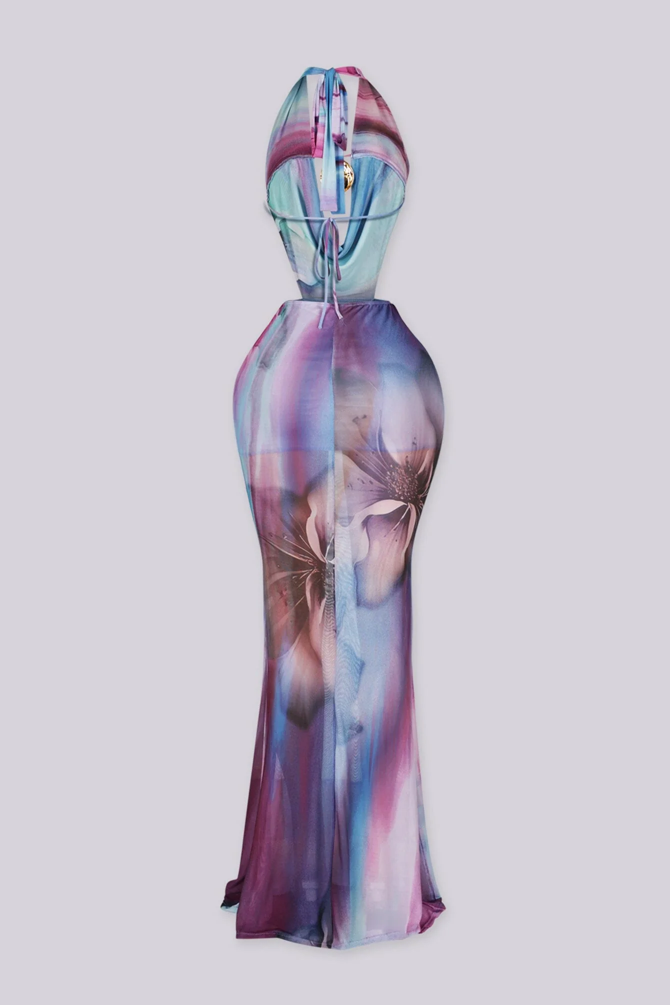 Nebula Stone Halter Maxi Dress - Image 6