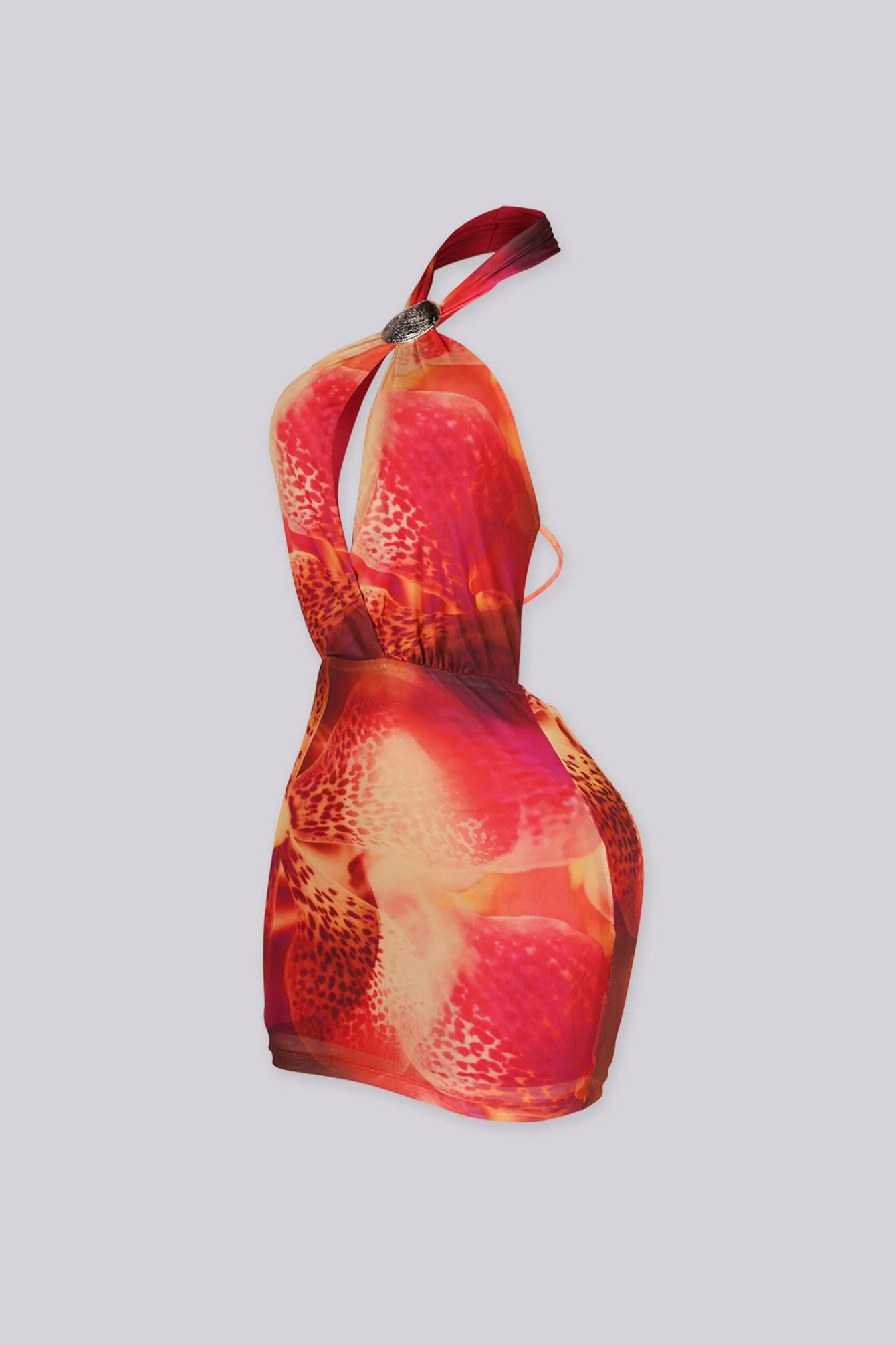 Nerina Shell Halter Mini Dress - Image 5
