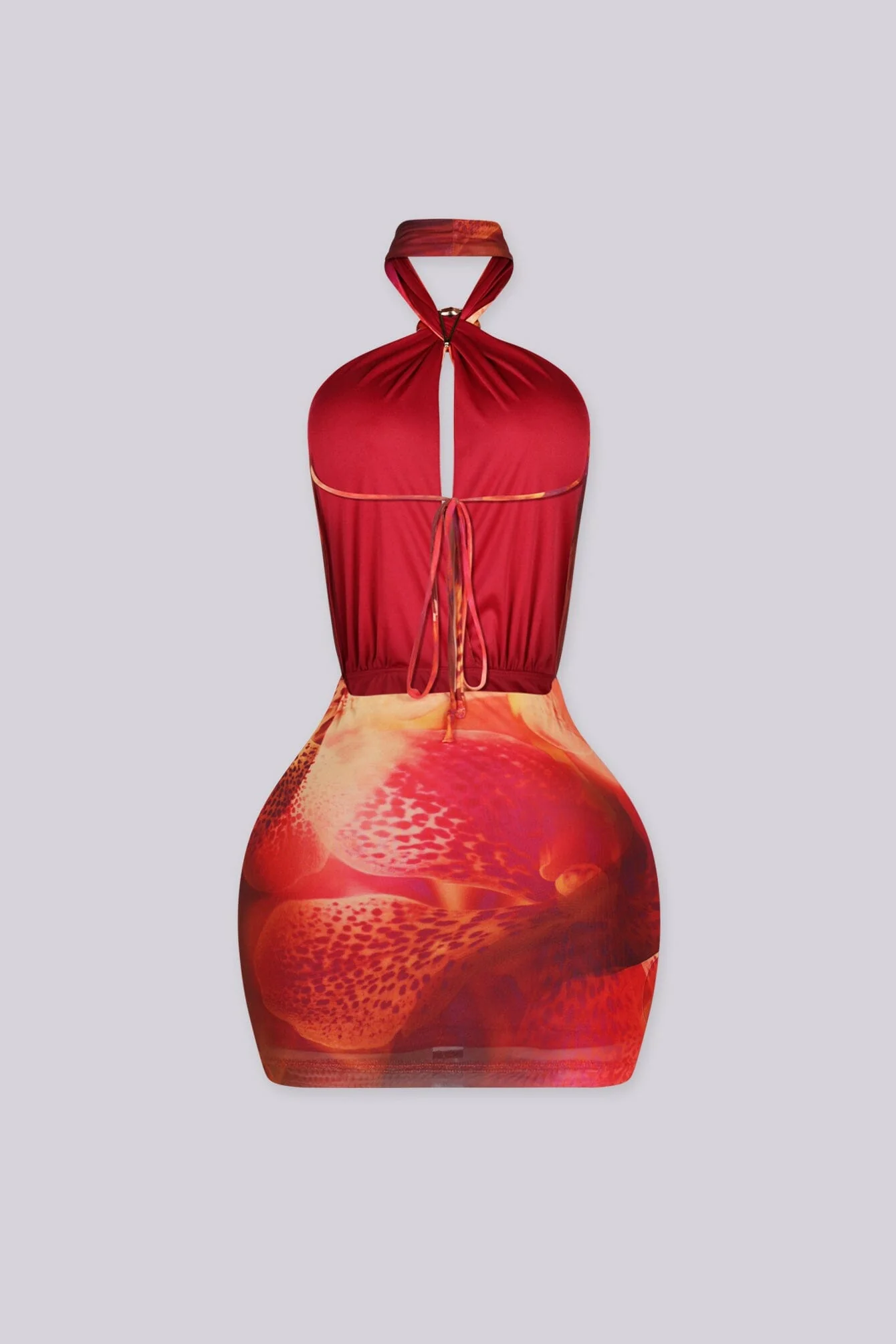 Nerina Shell Halter Mini Dress - Image 6