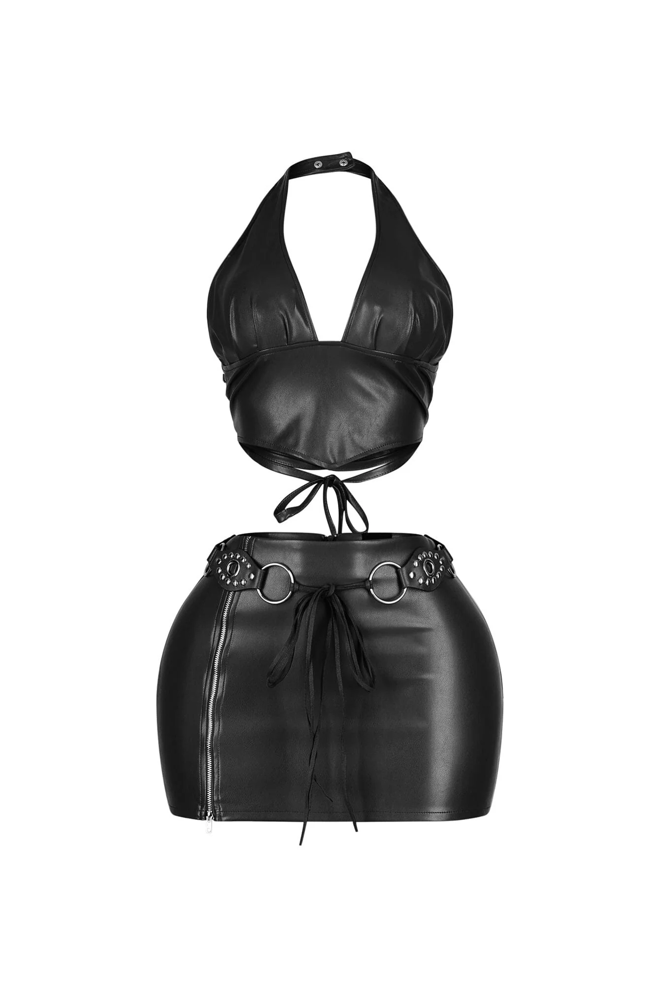 No Mercy Slick PU Skirt SET - Image 6