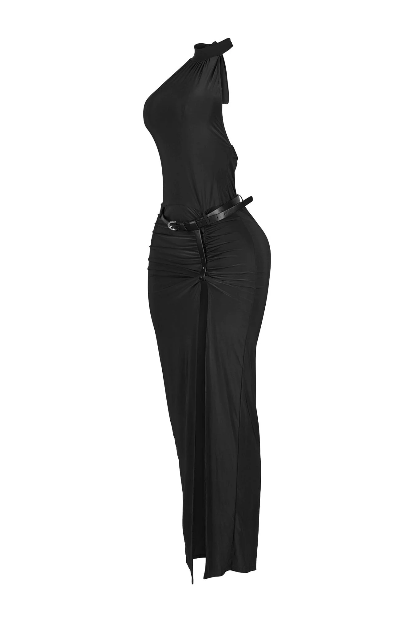 Nuit Allure Halter Maxi Dress - Image 8