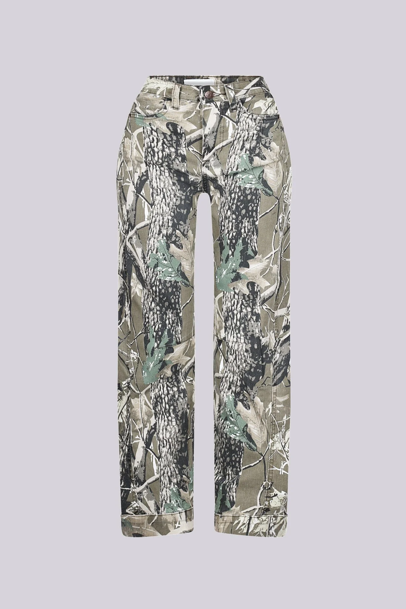 Outlaw Camo Print Denim Jeans - Image 3