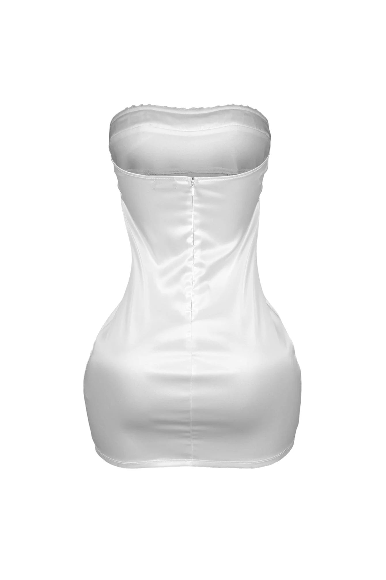 Petra Satin Tube Bustier Mini Dress - Image 11
