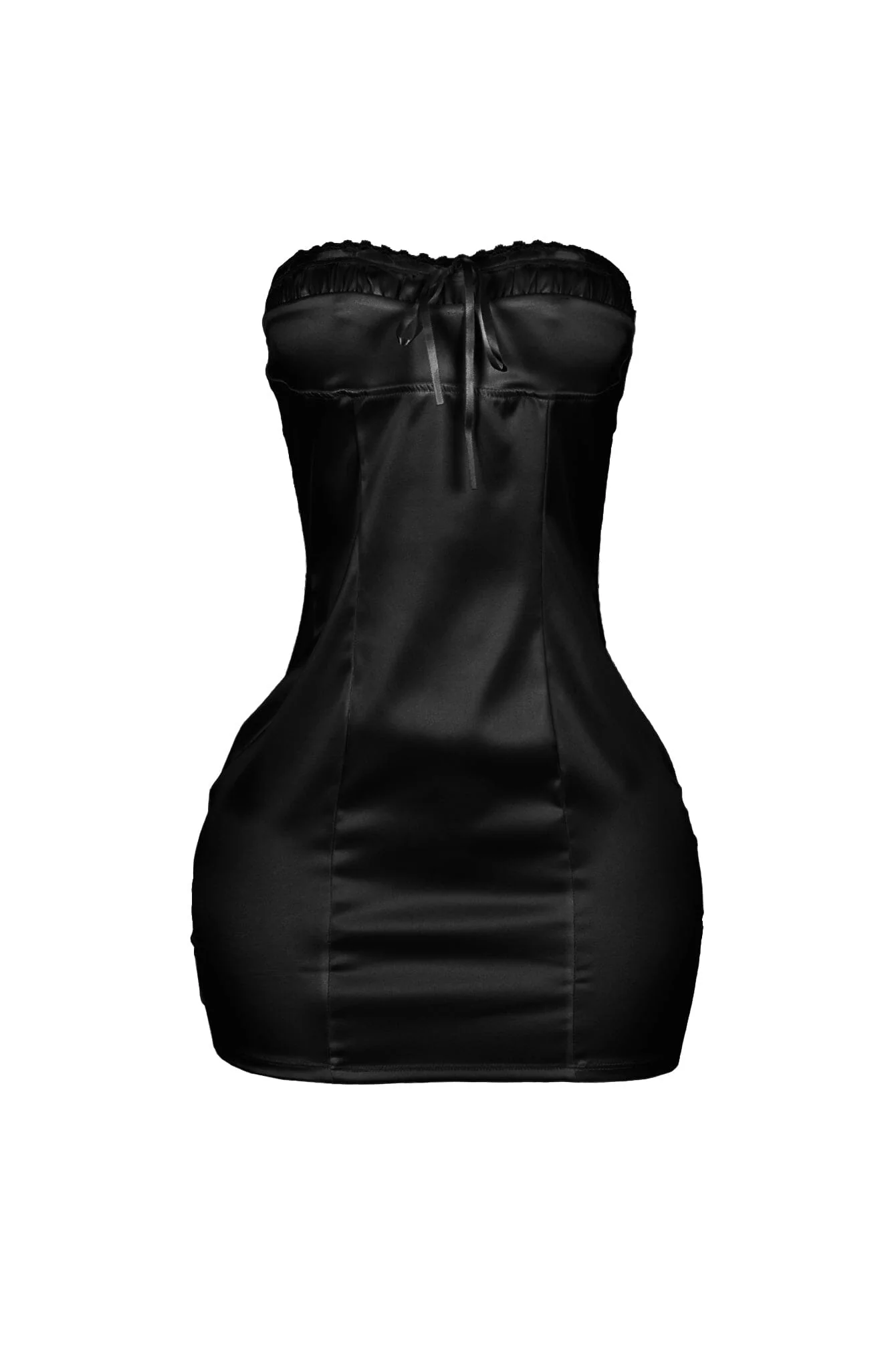 Petra Satin Tube Bustier Mini Dress - Image 6