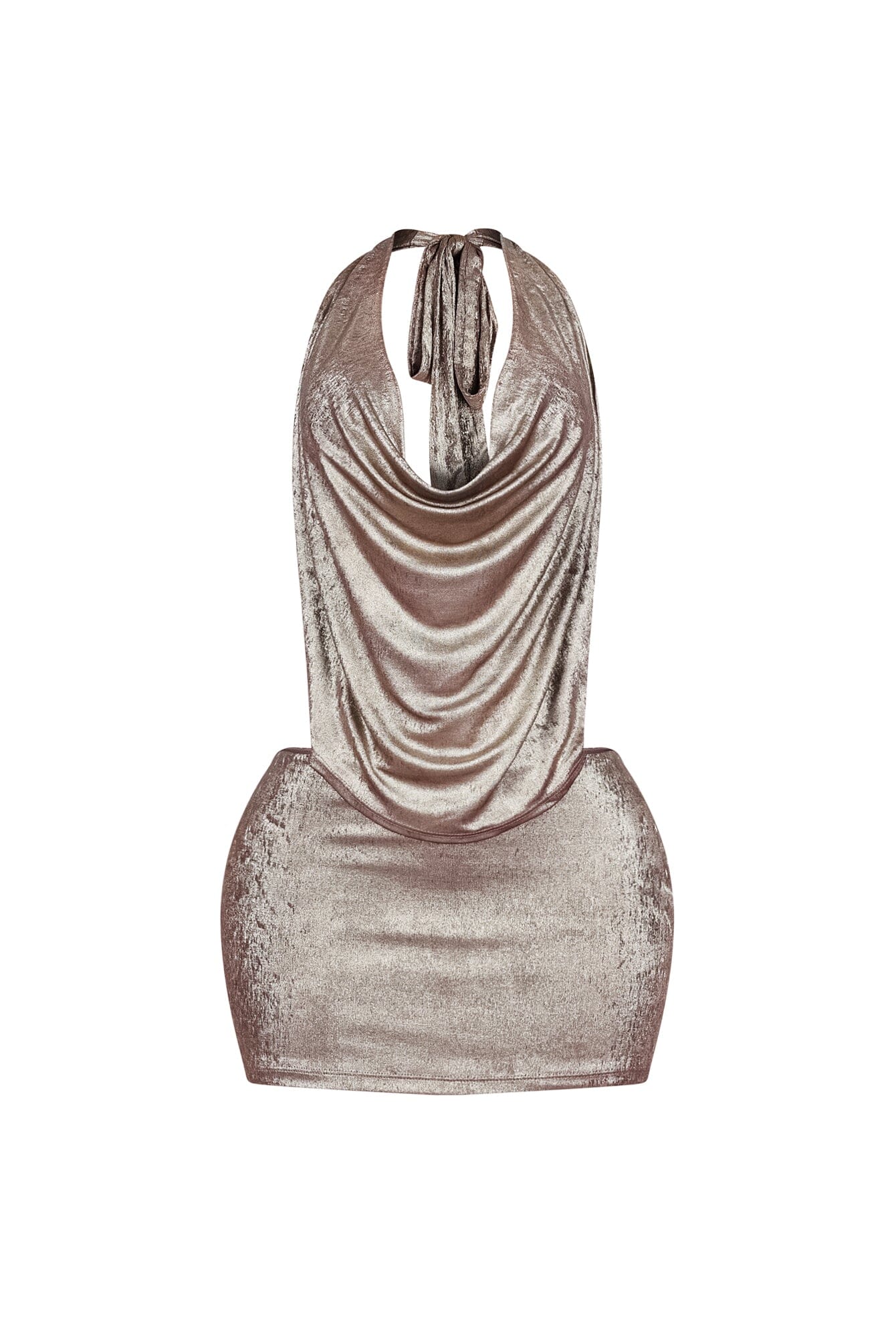 Popstar After Party Foil Mini Dress - Image 3