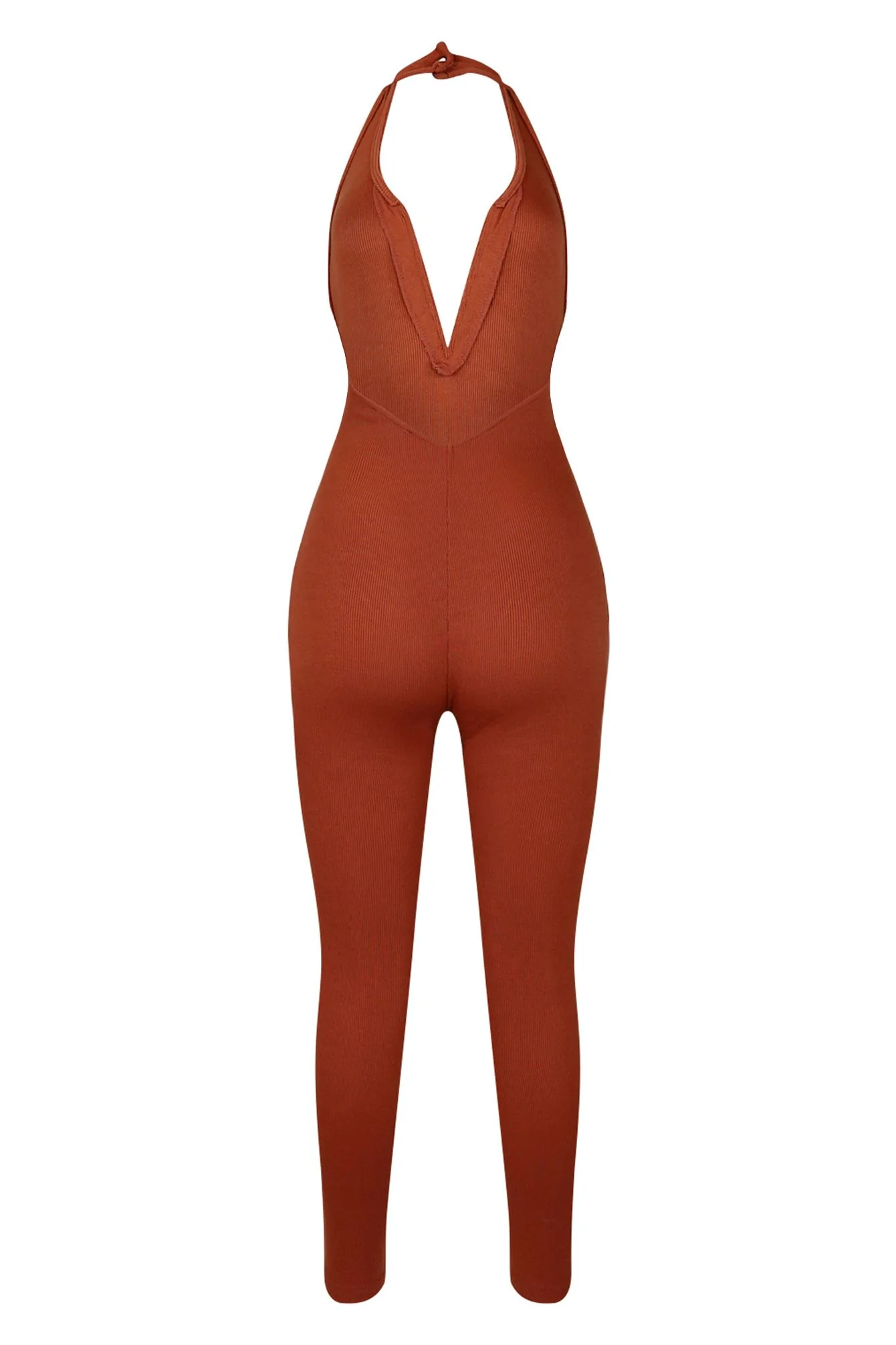 Rachel Wired Halter Neck Skinny Jumpsuit - Image 3