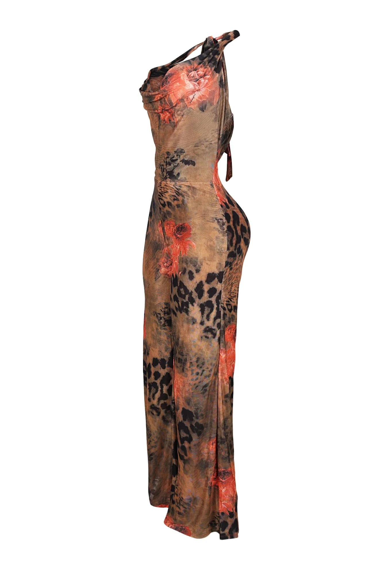 Rissa Cowl Neck Halter Jumpsuit - Image 4