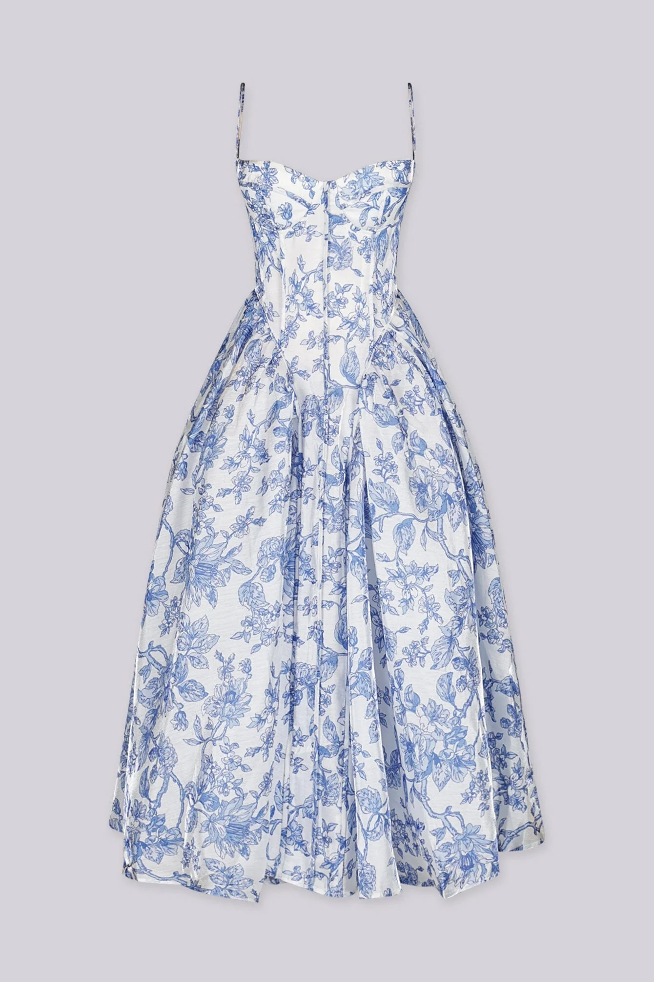 Riviera Bloom Corset Midi Dress - Image 3
