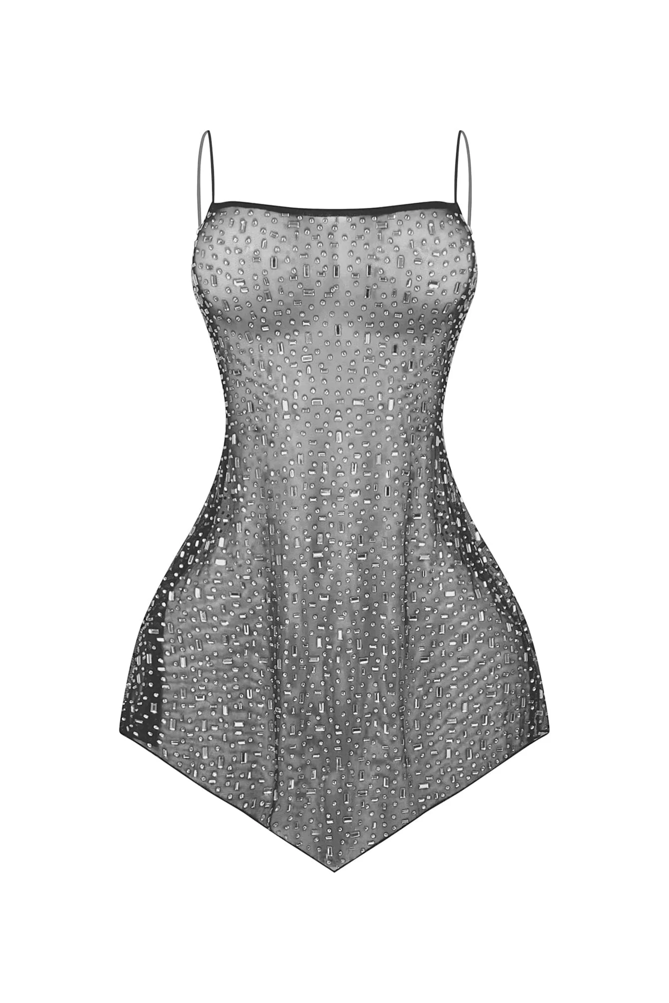 Rock 4 You Mesh Rhinestone Mini Dress - Image 3