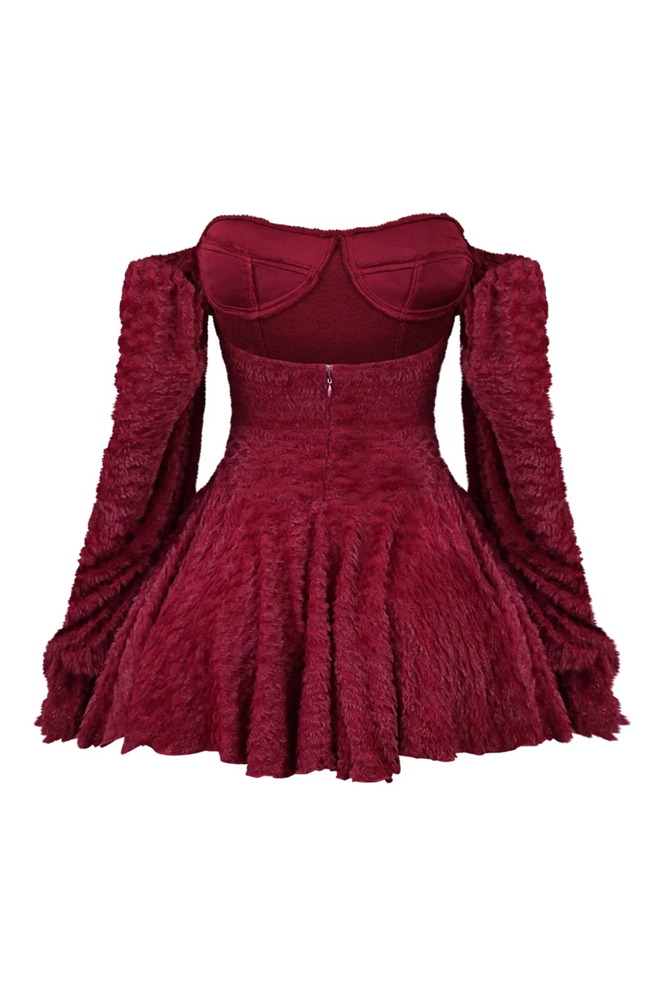 Roxi Fuzzy Knit Flare Mini Dress - Image 6