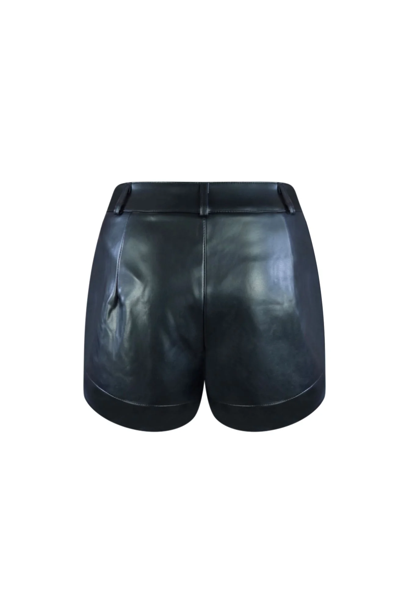 Run Out Faux Leather Shorts - Image 3