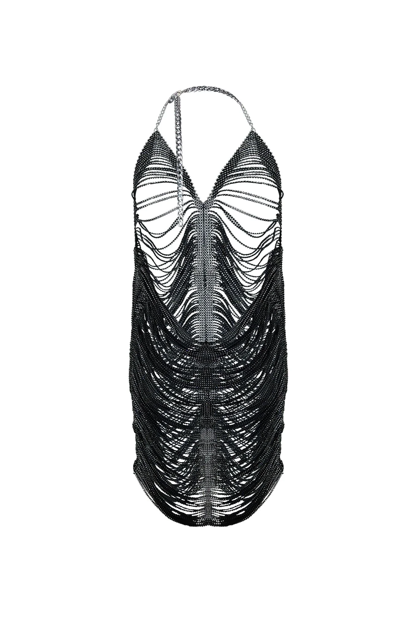 Saving Up Rhinestone Halter Cover Up Dress - Image 2