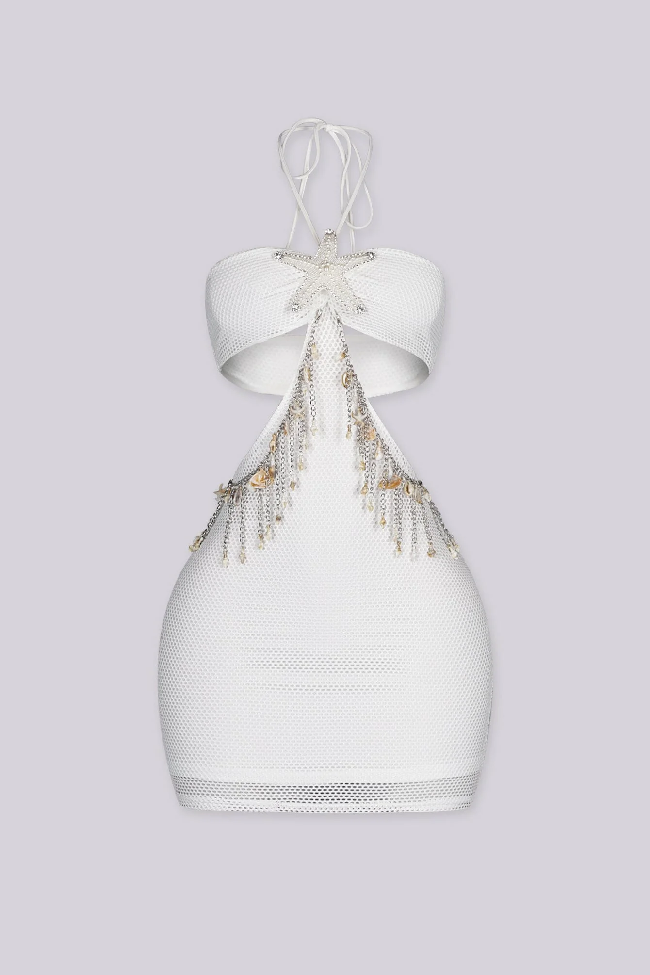 Seashell Shore Cutout Mini Dress - Image 4