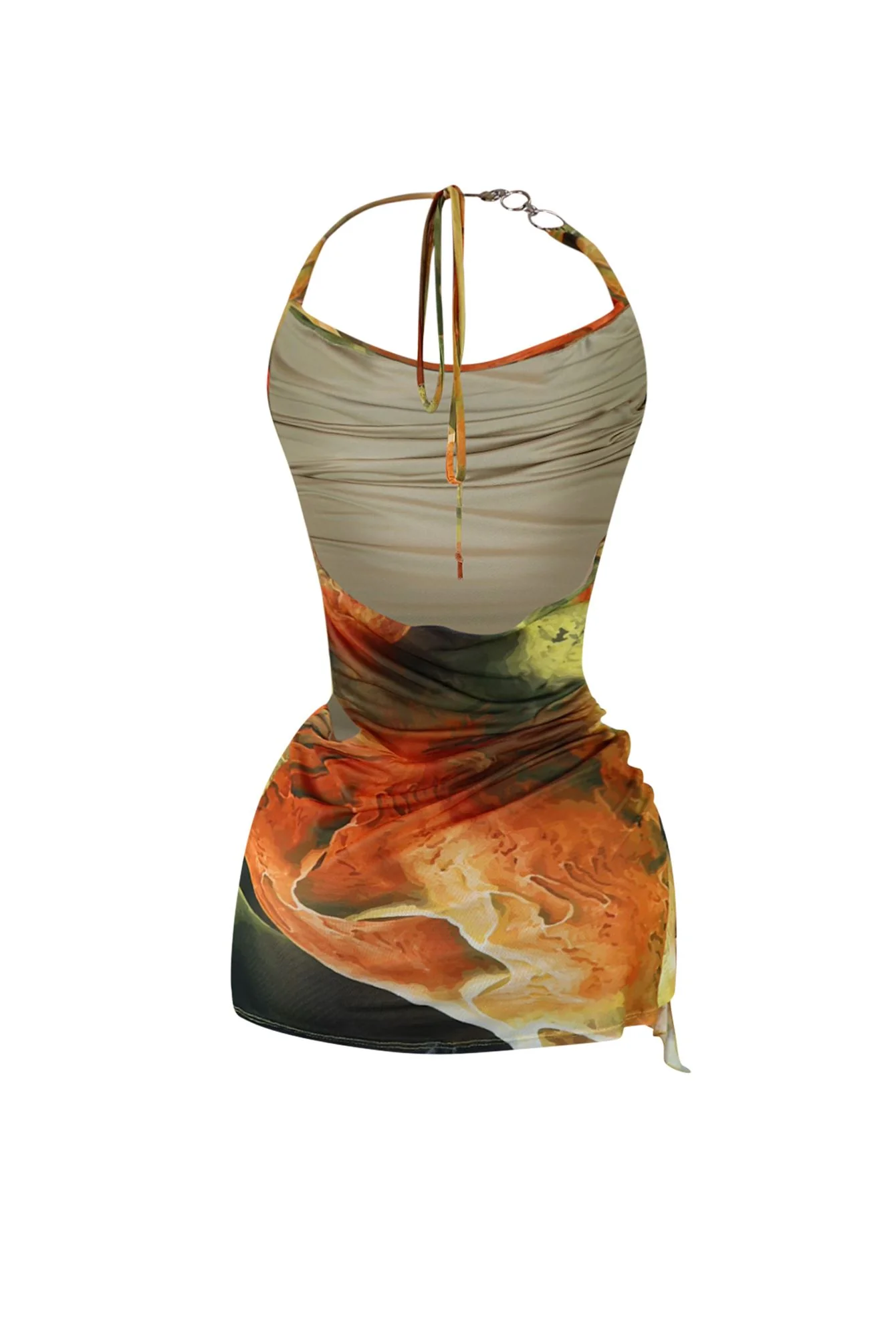 Sensation Mesh Print Dress - Image 5