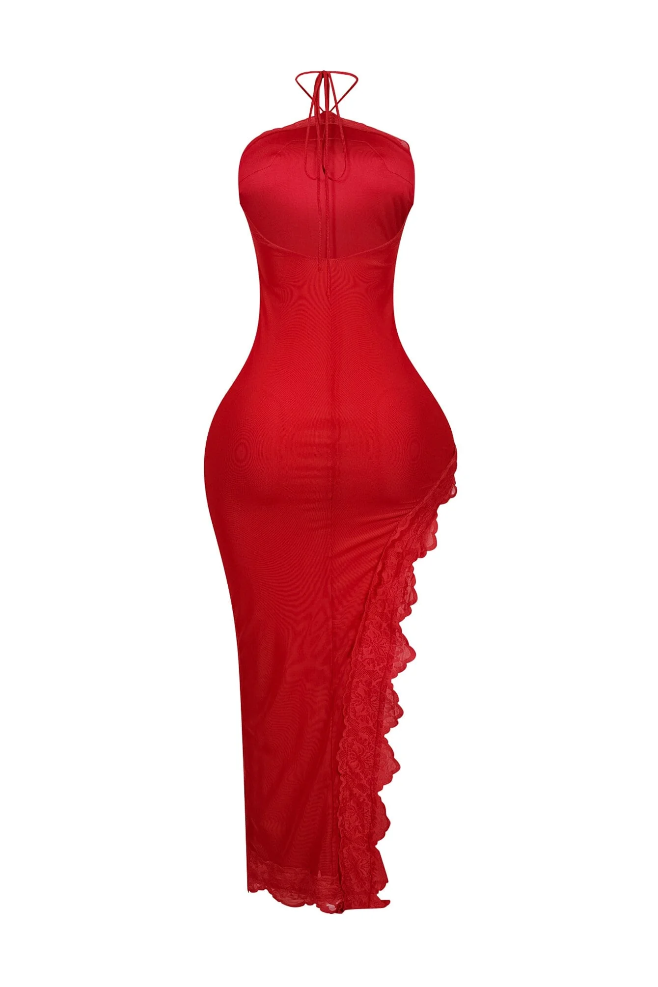 Shae Lace Halter Slit Maxi Dress - Image 10