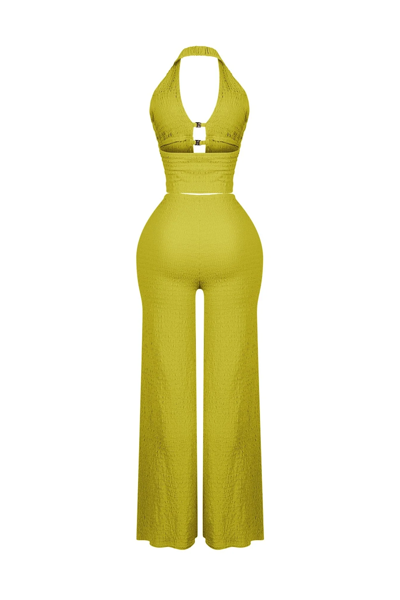 Sleek Motion Metal Halter Top & Pants SET - Image 13