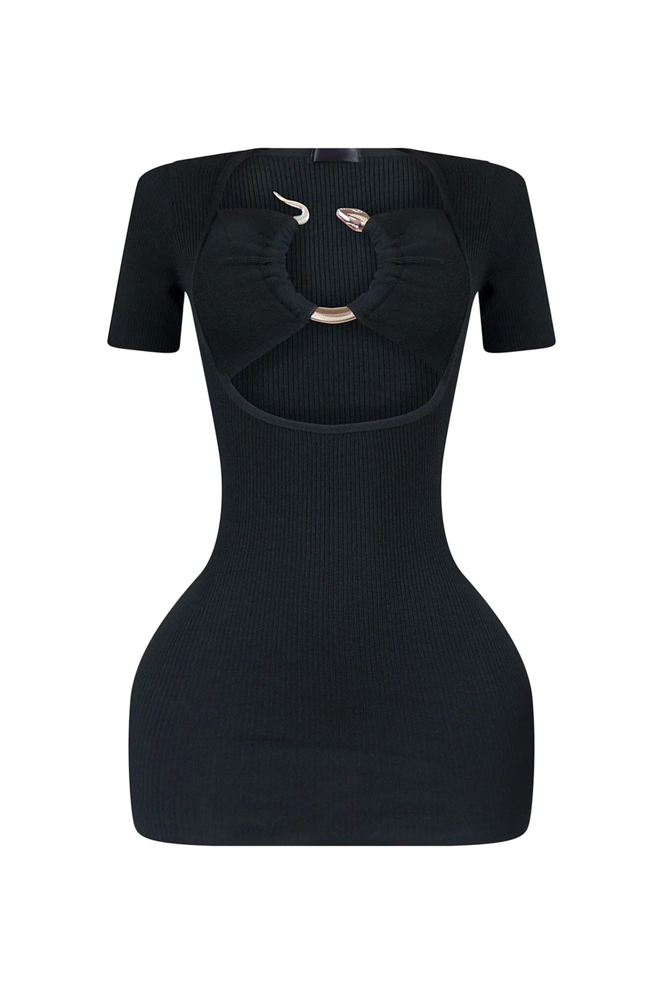 Slither Snake Trim Cut Out Mini Dress - Image 4