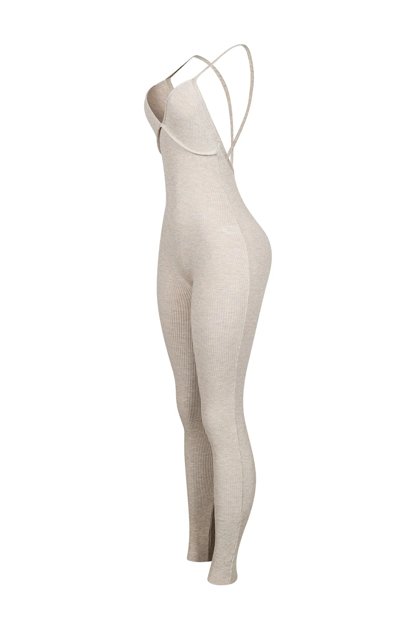 Solana Ribbed Knit Bustier Jumpsuit - Image 12