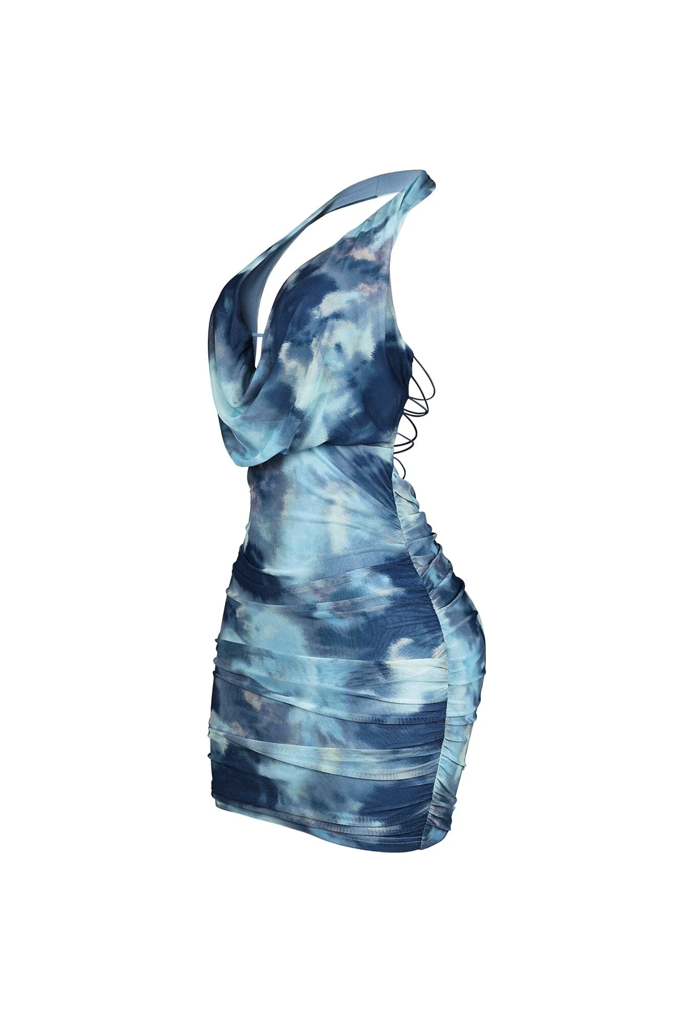 Solara Tie Dye Halter Mini Dress - Image 8