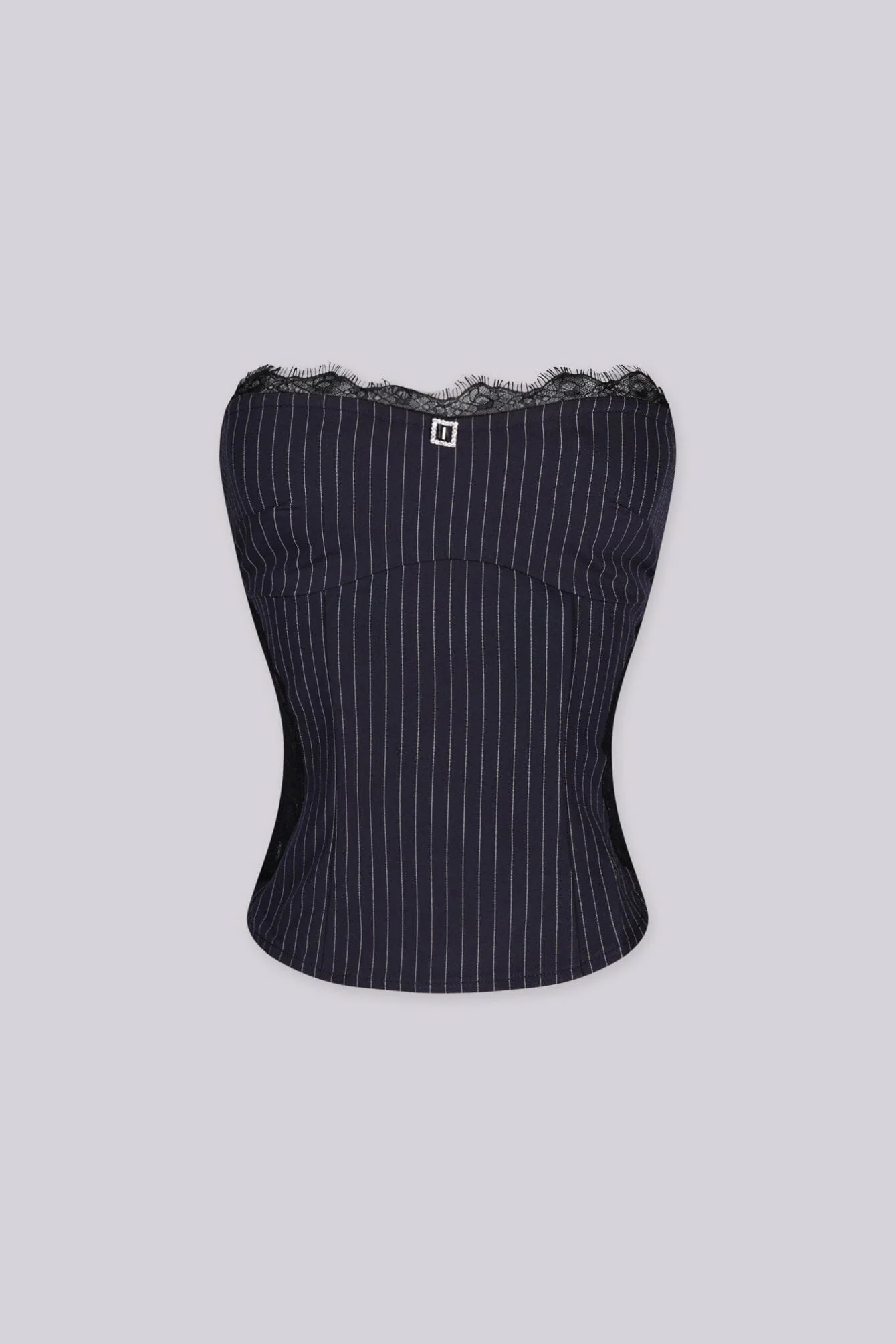 Sovereign Lace Pinstripe Top - Image 4