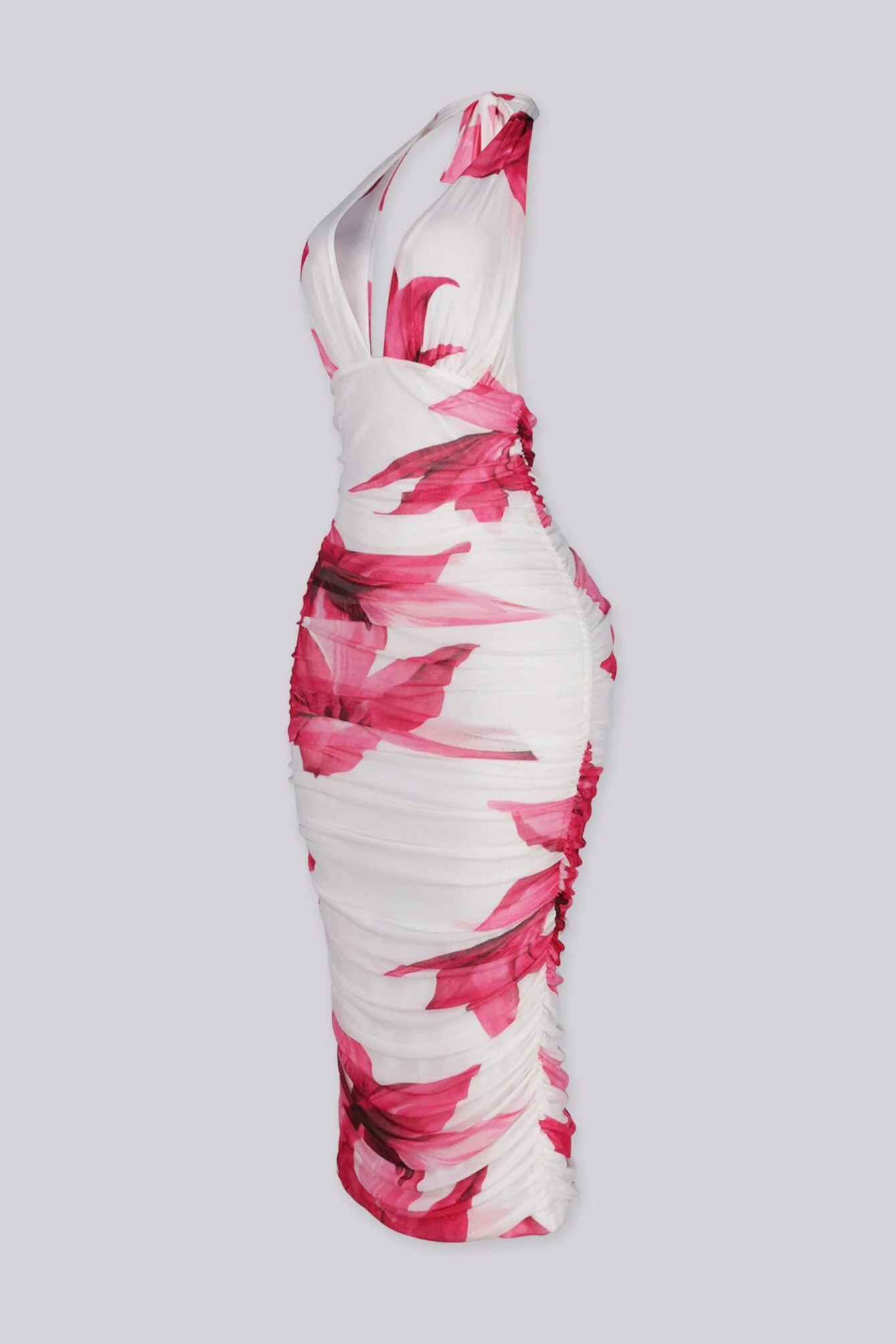 Stole the Show Halter Midi Dress - Image 5