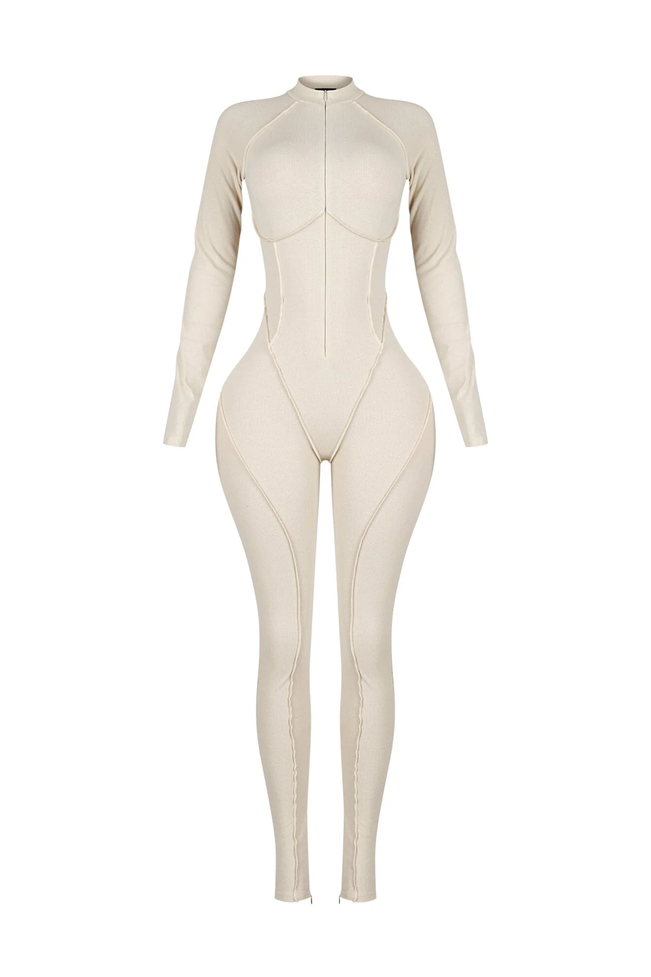 Stretch Fit Gym Ribbed Jumpsuit - Image 5
